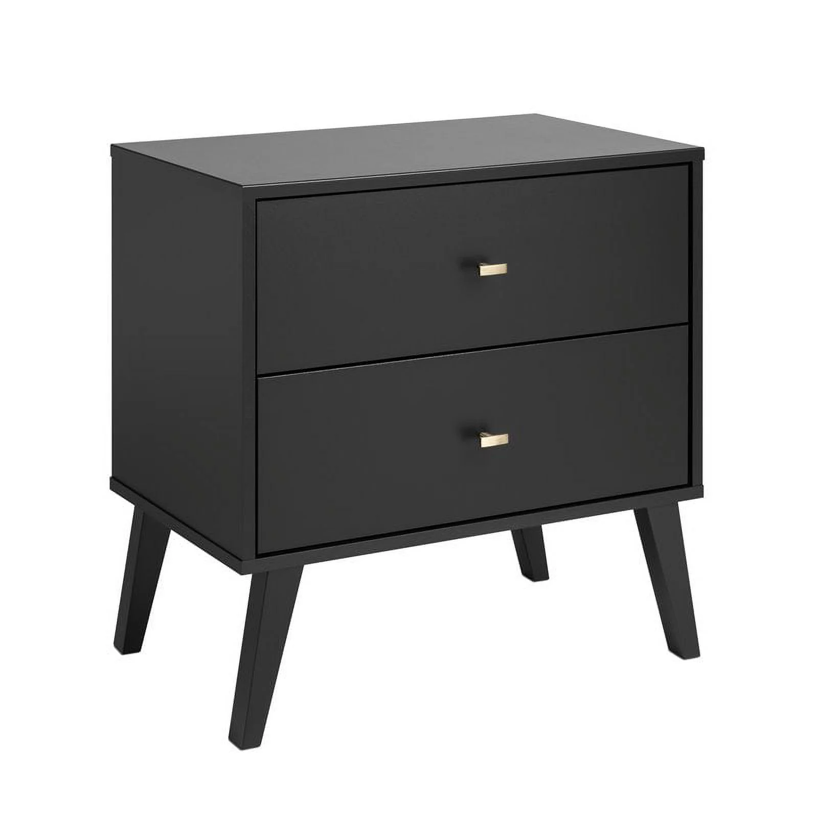 Home Square 3-Piece Set with 2 Modern 2-Drawer Nightstands & Tall 6-Drawer Chest