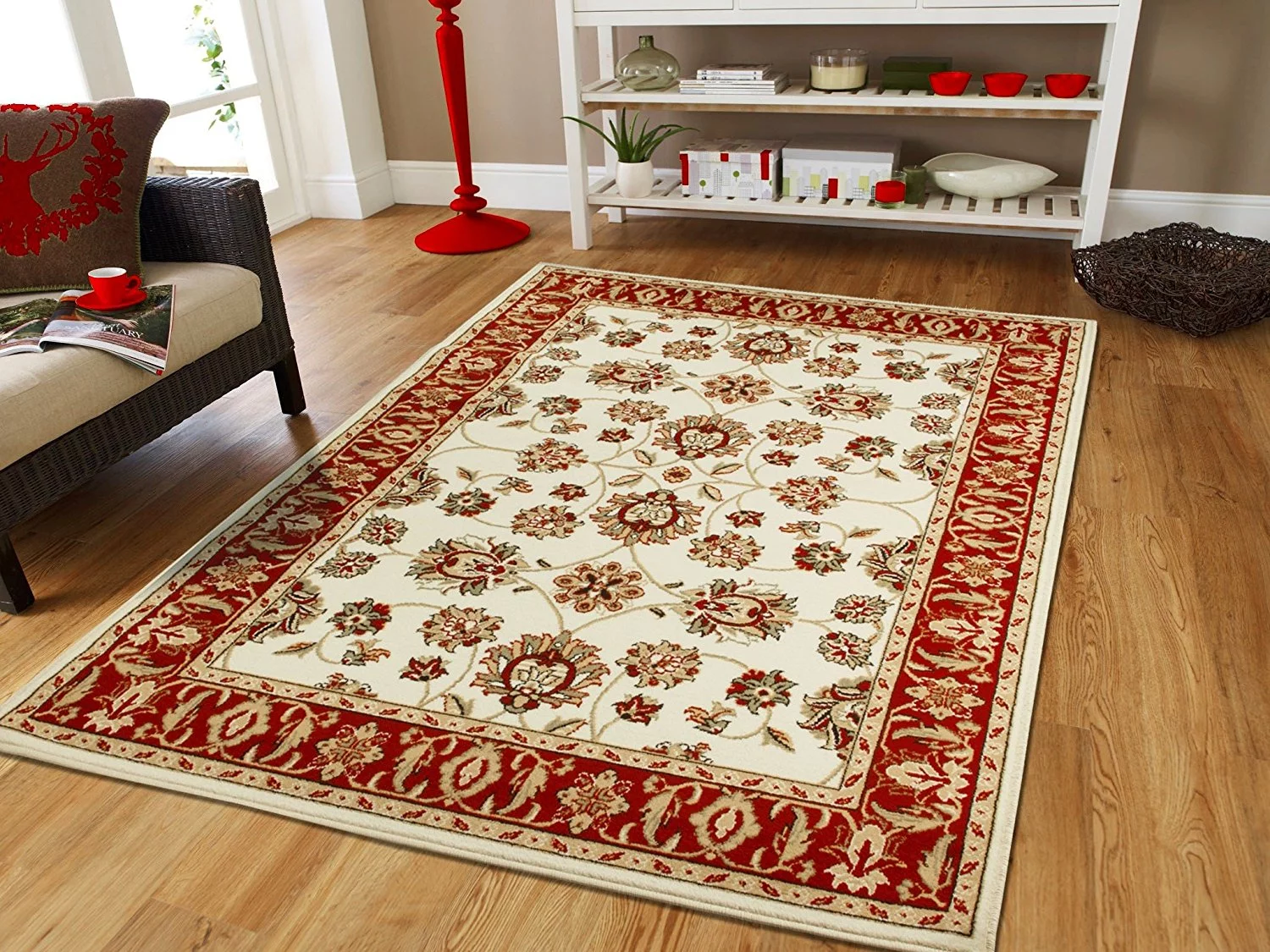 Large Cream 8x11 Traditional Rugs Ivory Dining Room Rugs for Under the Table 8x10 Persian Area Rugs Ivory