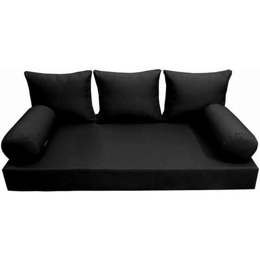 MH GLOBAL |SLIPCOVER |S3 Outdoor Daybed Mattress Bolster Backrest Cushion Covers Knife Edge AD109