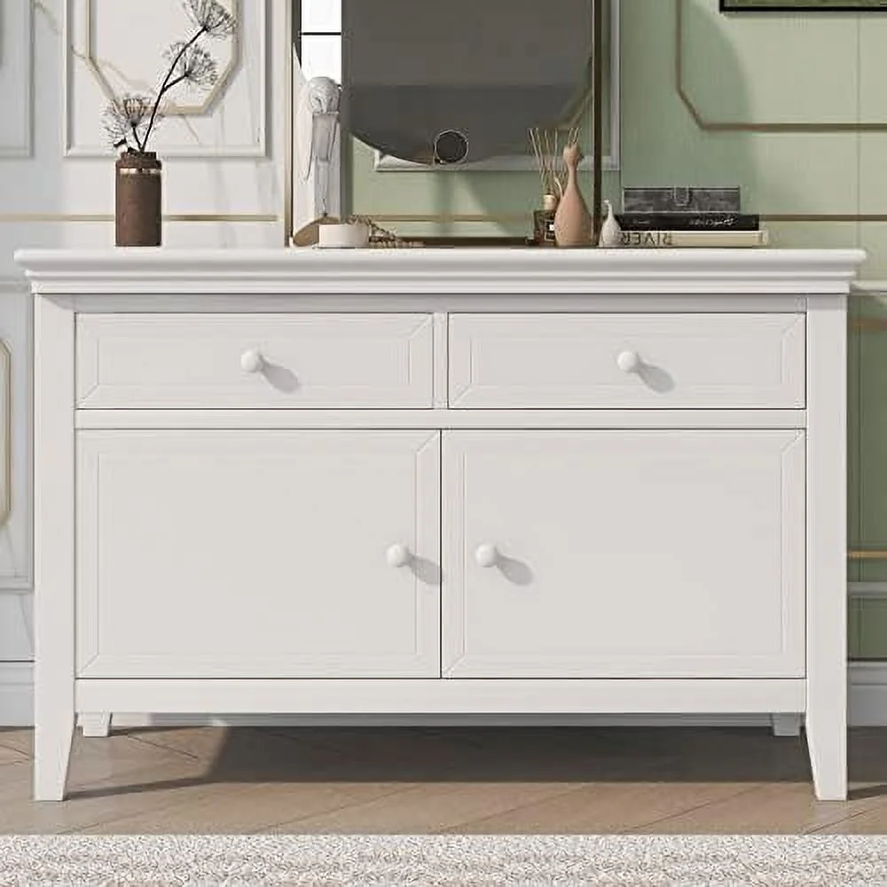 NLIBOOMLife Mirrored Small Dresser 2-Drawer Nightstand End Table with Golden Lines with for Living Room Bedroom(Silver)