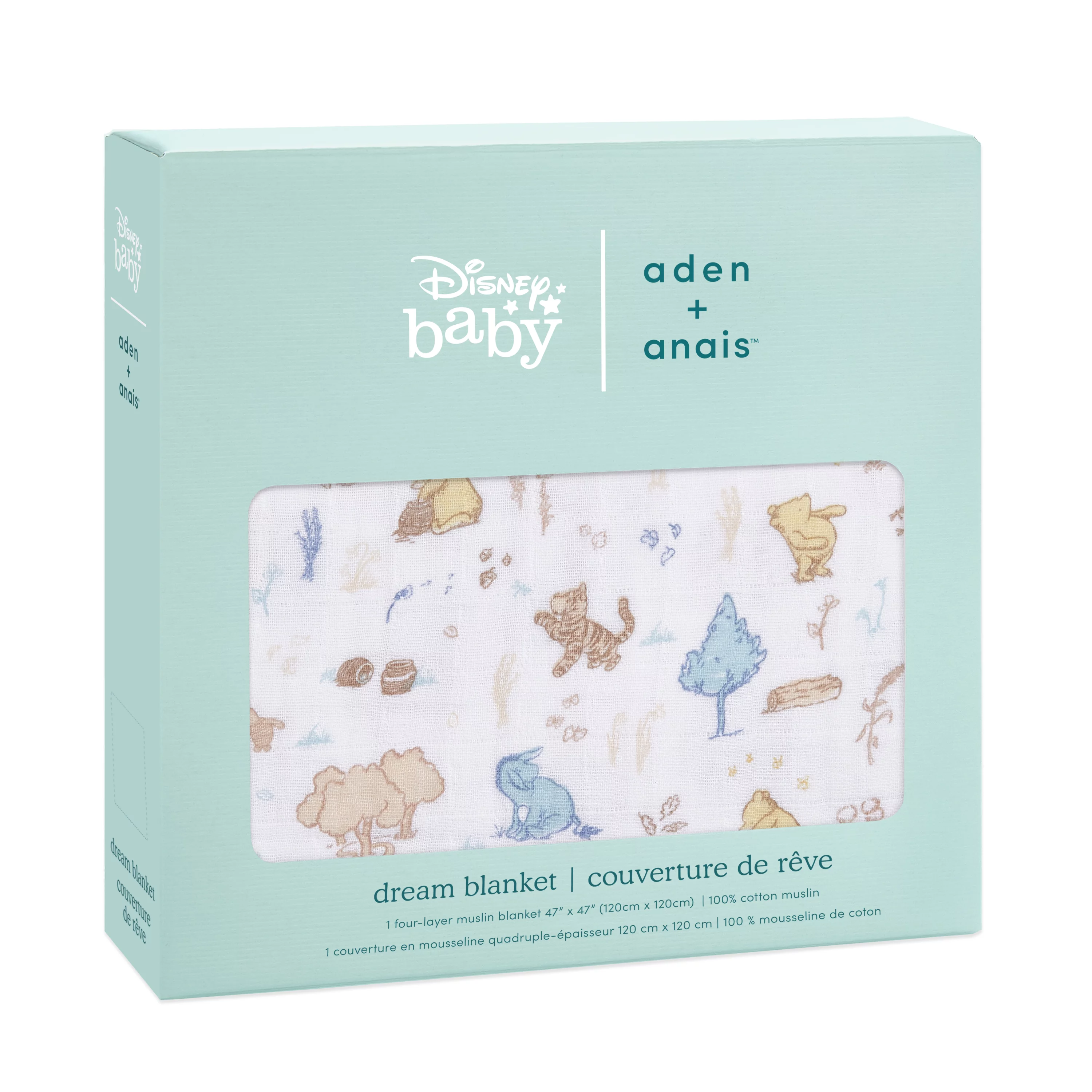 aden + anais™ x Disney Baby, Cotton Muslin Dream Blanket, Winnie in the Woods, Unisex
