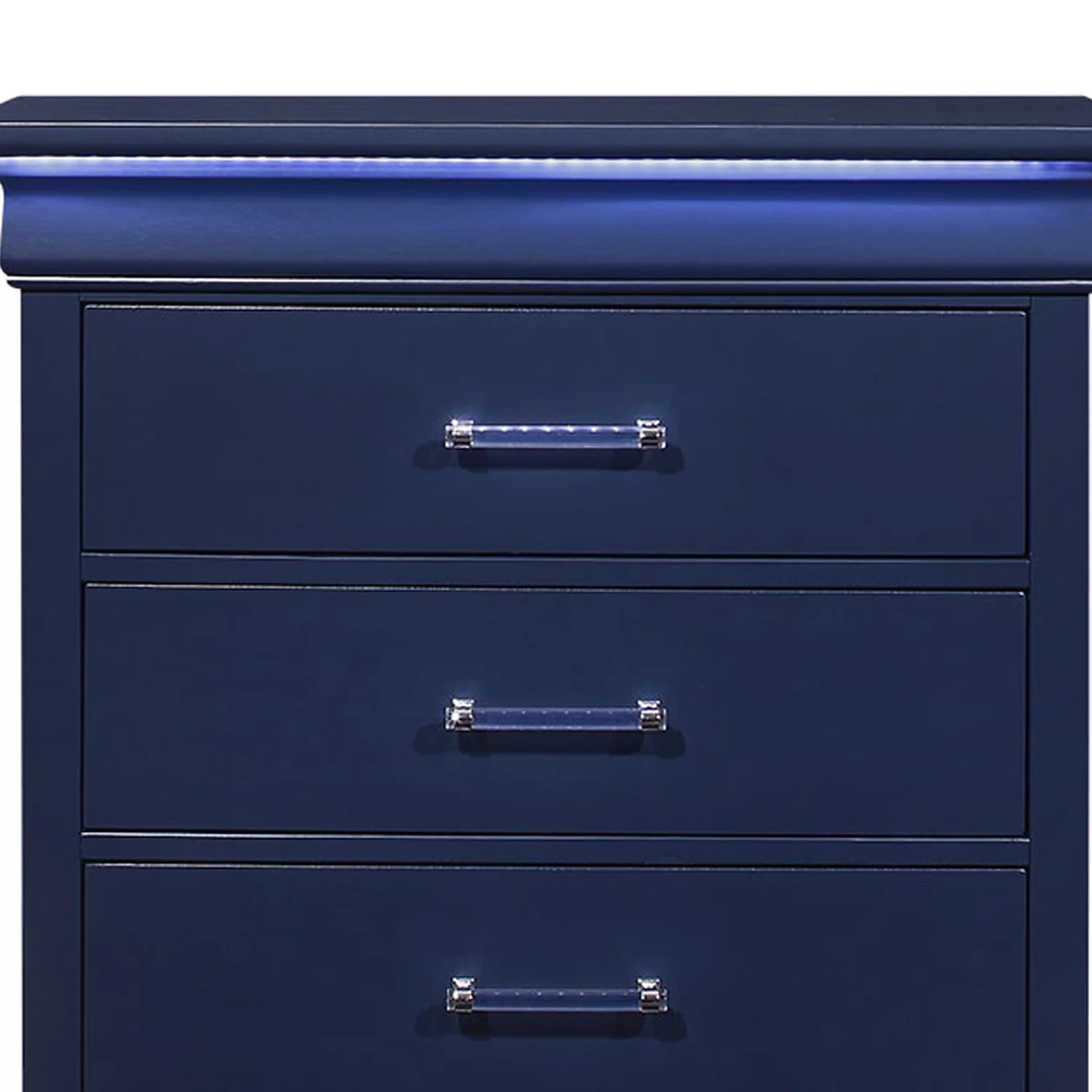 Global Furniture USA Charlie Blue LED Chest