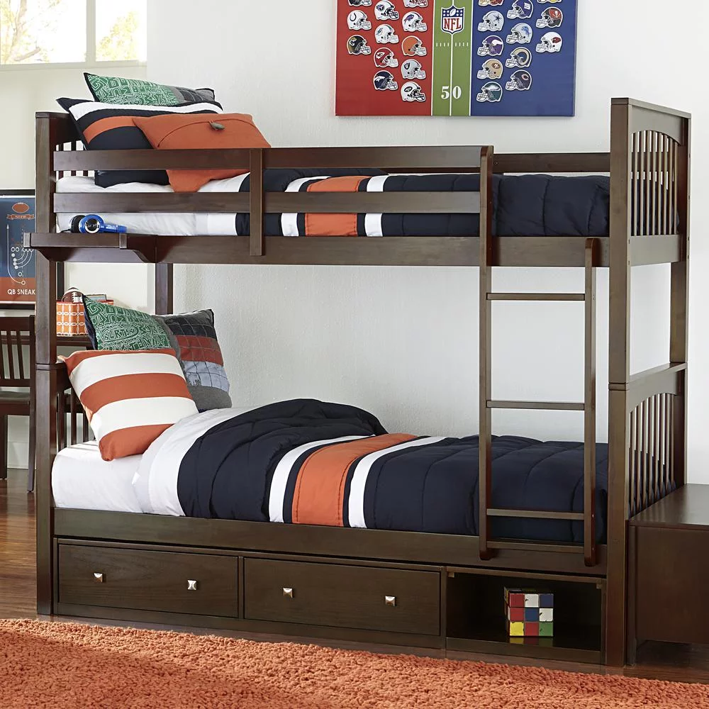 Hillsdale Pulse Twin Bunk Bed, Multiple Colors