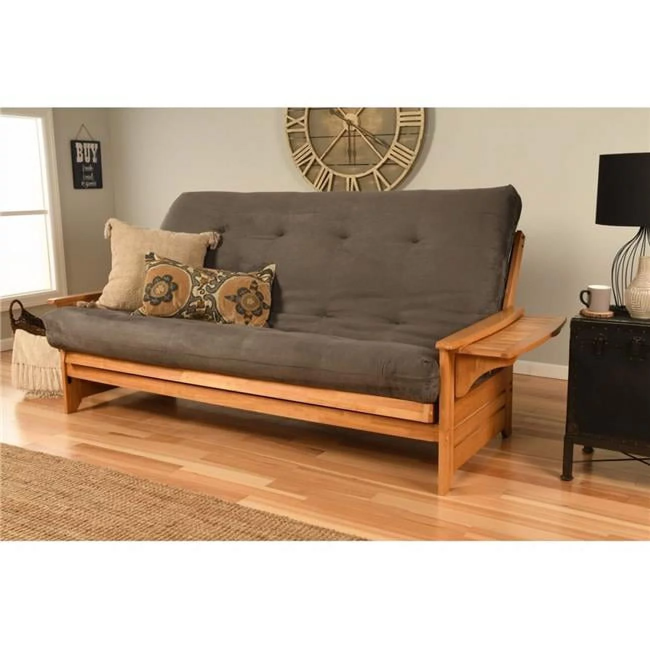 No. 6000 Suede Gray 276 Coil Hinged Mattress - Queen Size