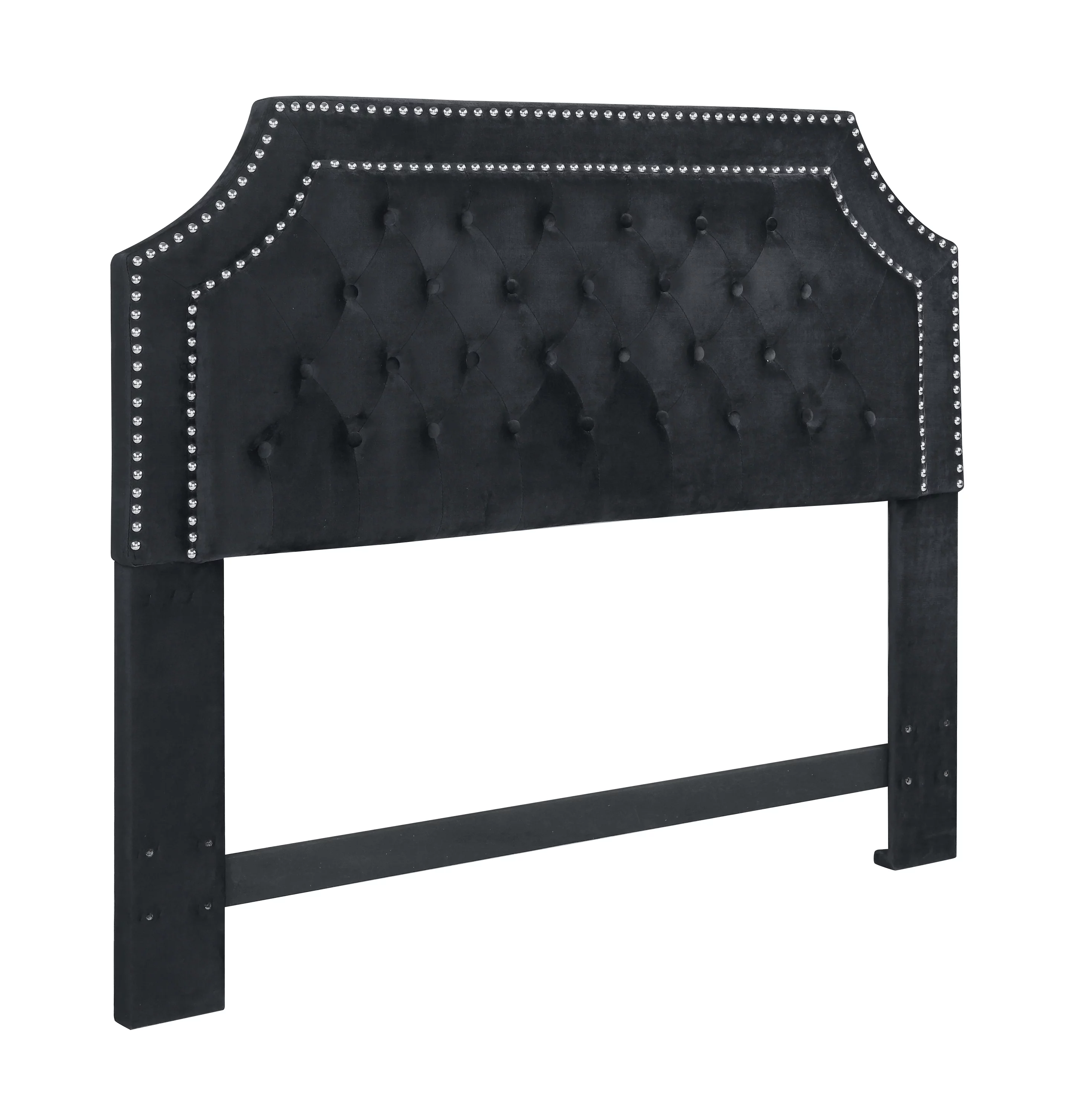 Chic Home Leda Headboard Velvet Upholstered Button Tufted Double Row