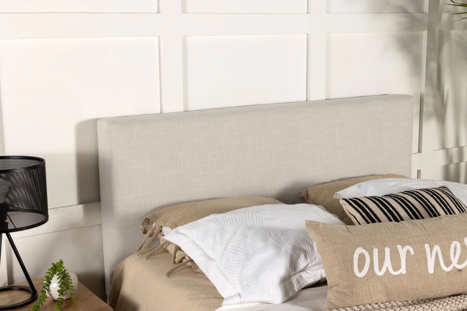 Pirro Upholstered Headboard Sand