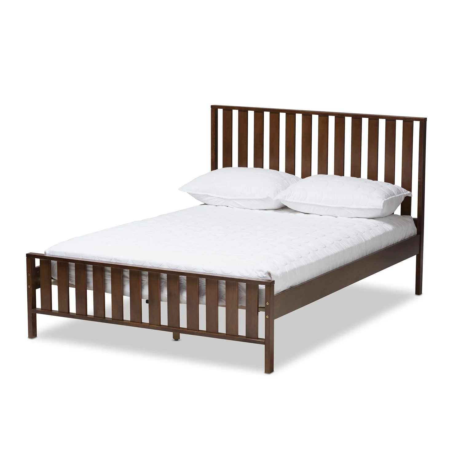 Baxton Studio Harlan Mission Platform Bed with Optional Trundle
