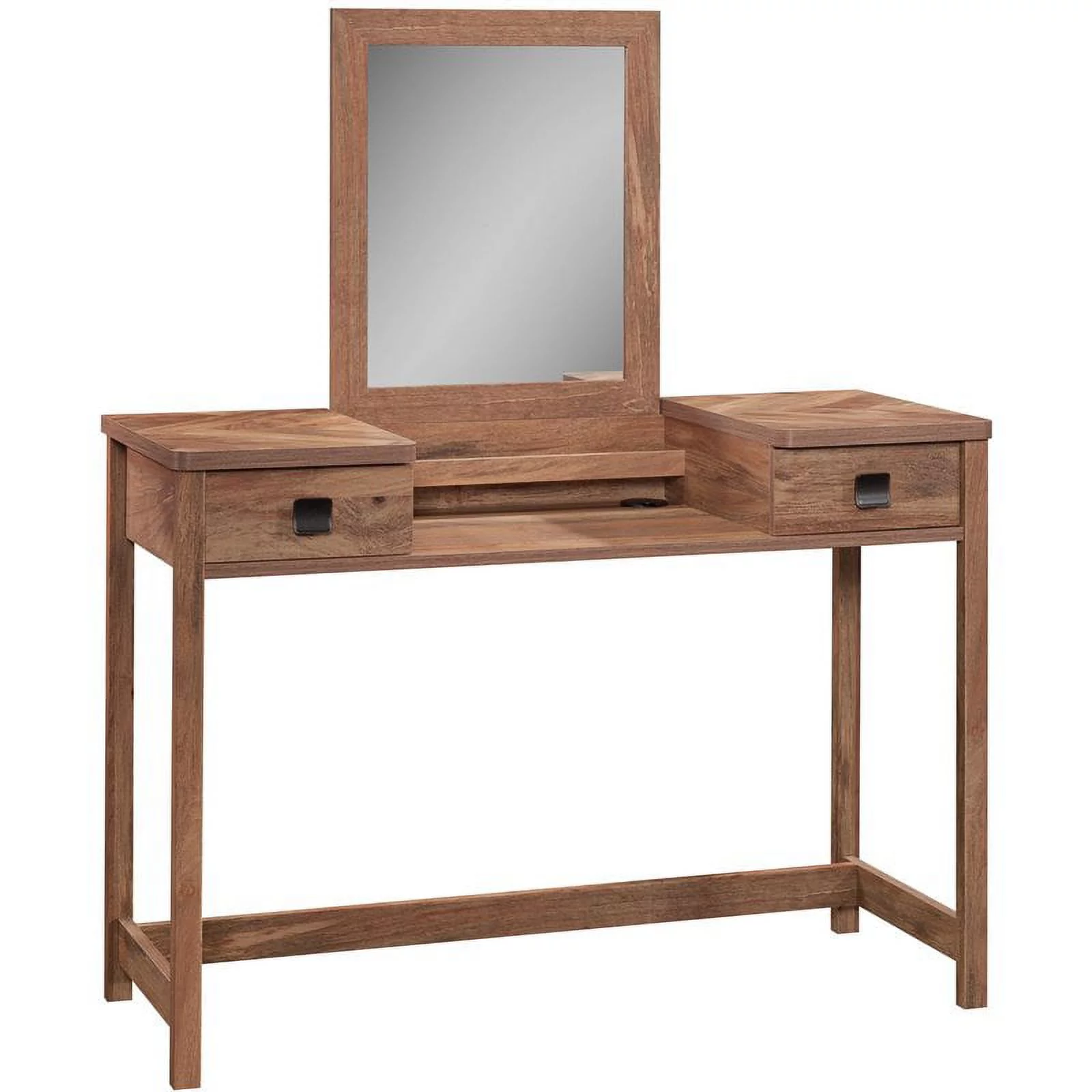Sauder Cannery Bridge Bedroom Vanity with Mirror, Sindoori Mango Finish
