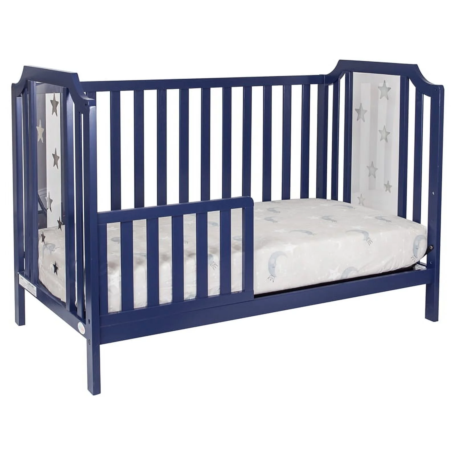 Suite Bebe Celeste Modern Wood Toddler Guard Rail in Navy Blue Finish