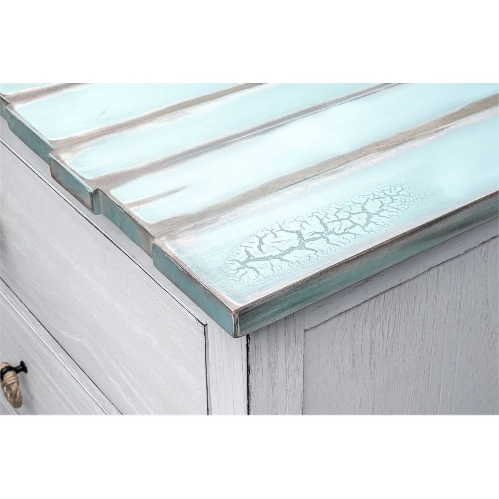 Sea Winds Picket Fence 6-Drawer Dresser Blue Finish