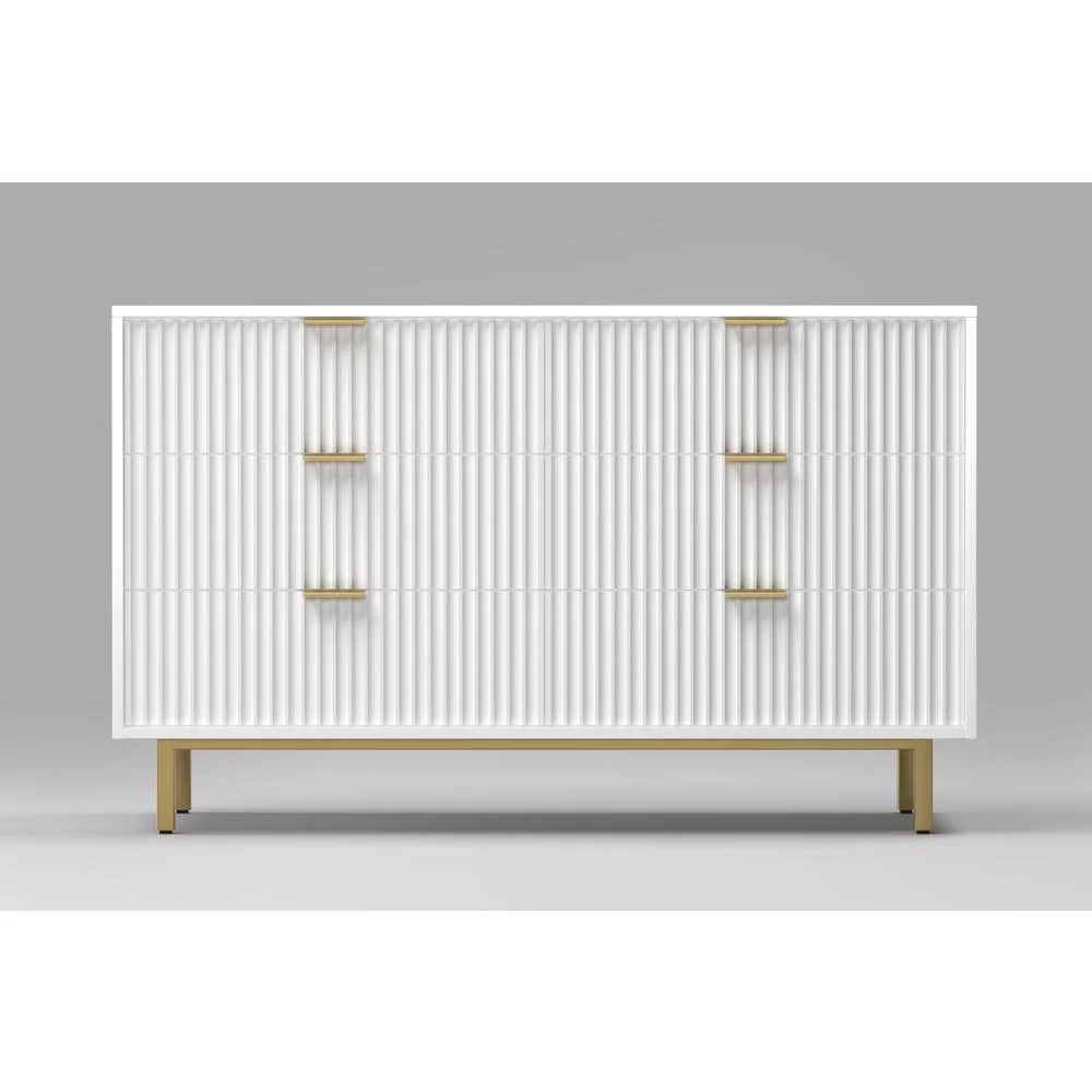 Origins by Alpine Casey 6 Drawer Dresser in White