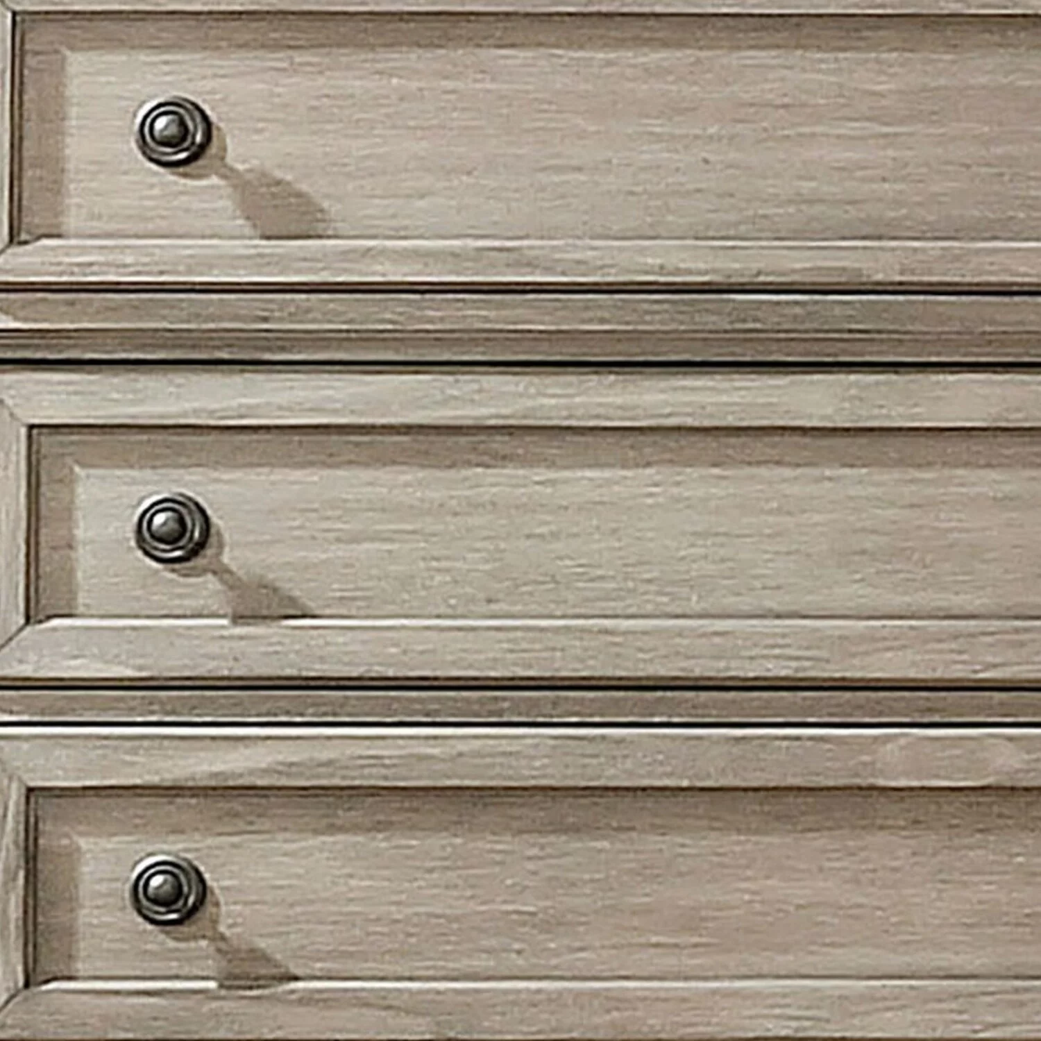 Benjara Transitional Wooden 5 Drawer Chest with Round Knob and Bun Feet, Brown