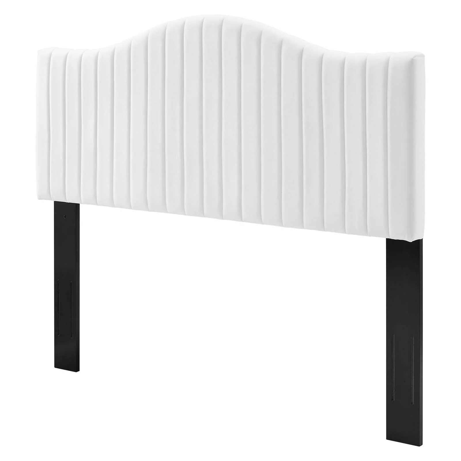 Headboard, Twin Size, Velvet, White, Modern Contemporary Urban Design, Bedroom Master Guest Suite