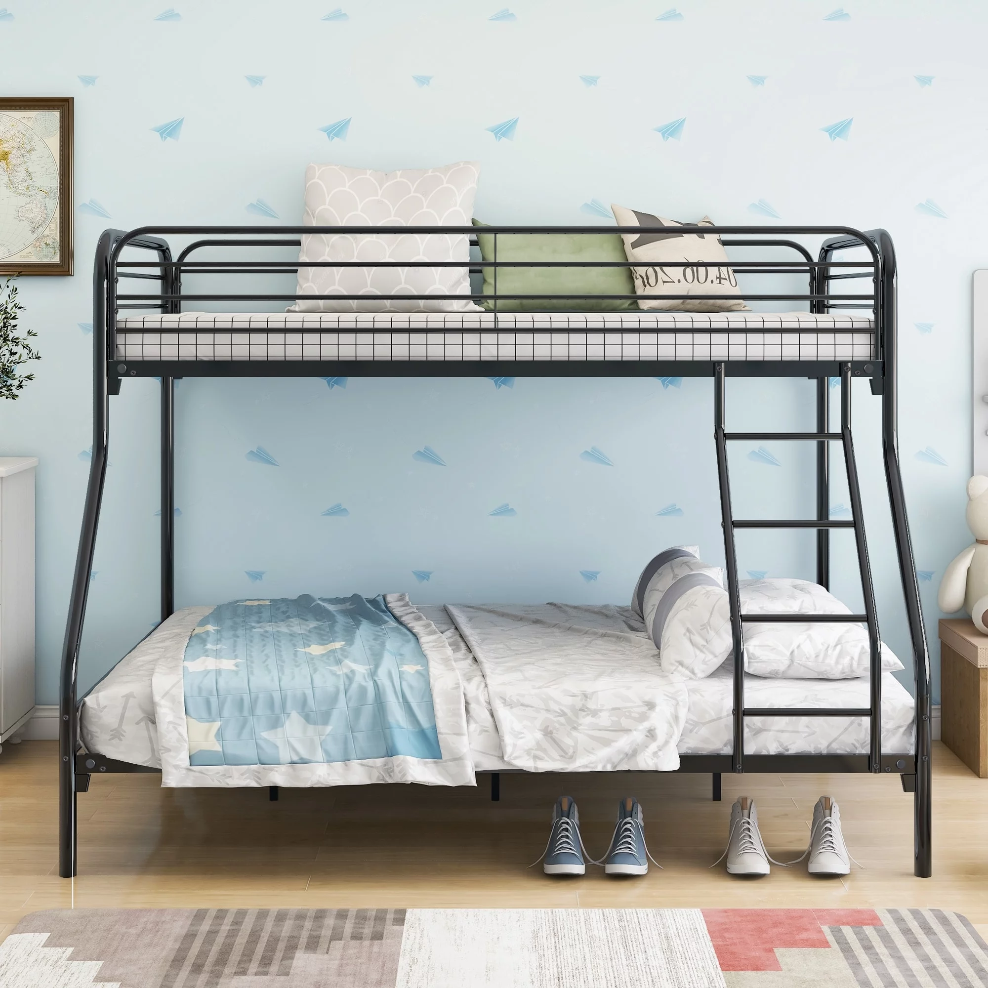 Black Metal Bunk Bed