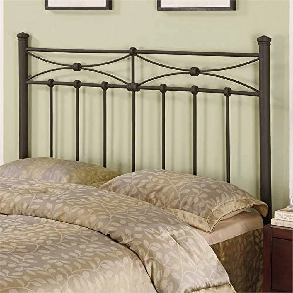 Transitional Metal Full Queen Spindle Headboard