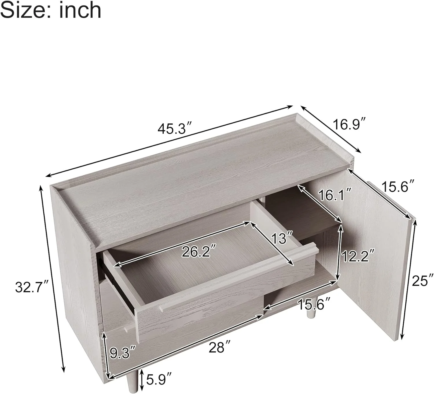 3 Drawer Dresser,Woode Ches Of Drawers,Moder sadig Sorage Cabie Wih Woodelegs,ursery Baby Dresser Orgaizer For Bedroom,Livig Room,Cloakroom(Soe Gray)