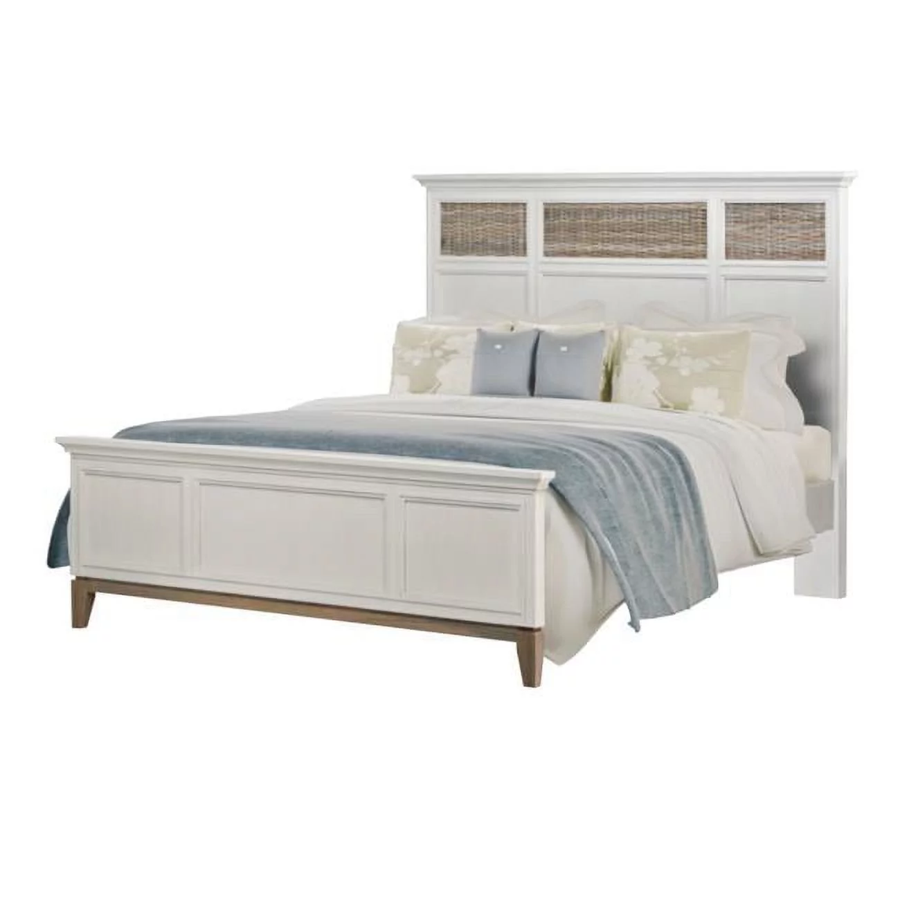 Sea Winds Kauai Queen Bed White Finish