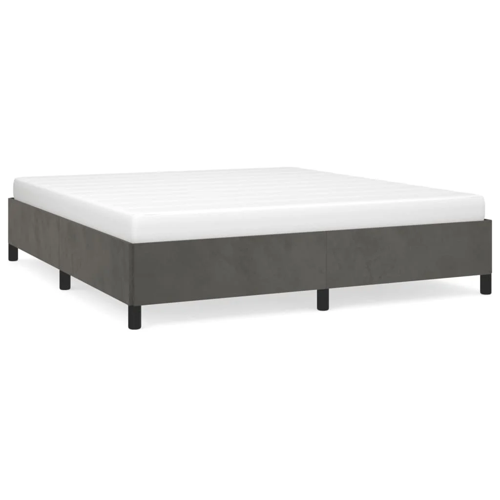 Bed Frame Dark Gray 72