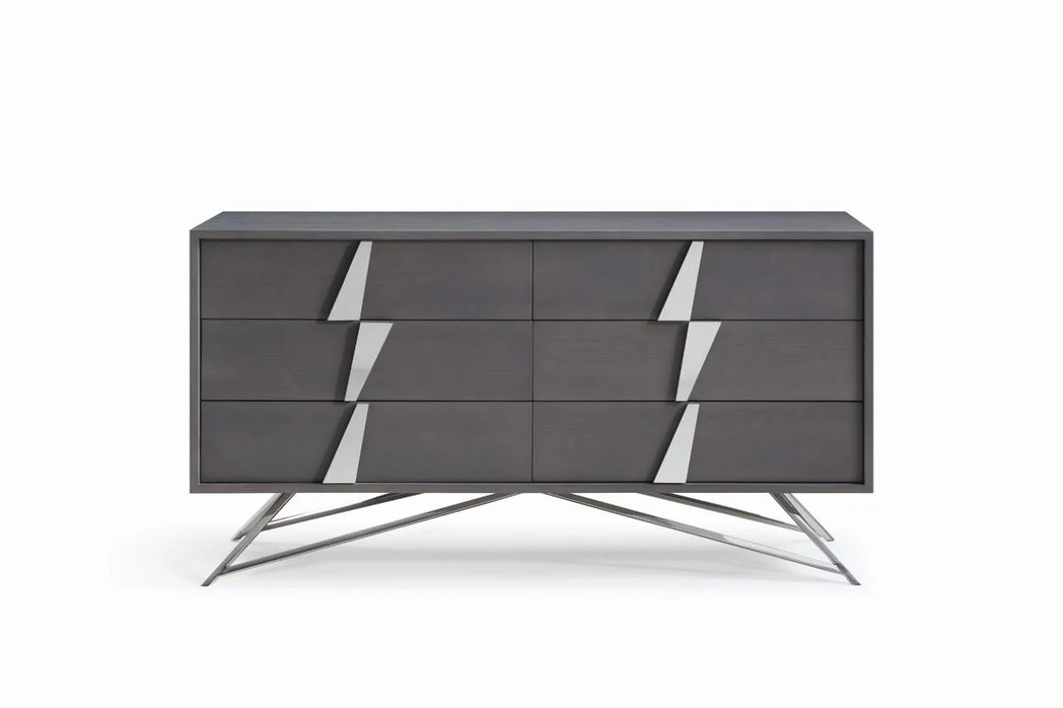 Grey Oak Dresser VIG Modrest Nicola Modern Contemporary
