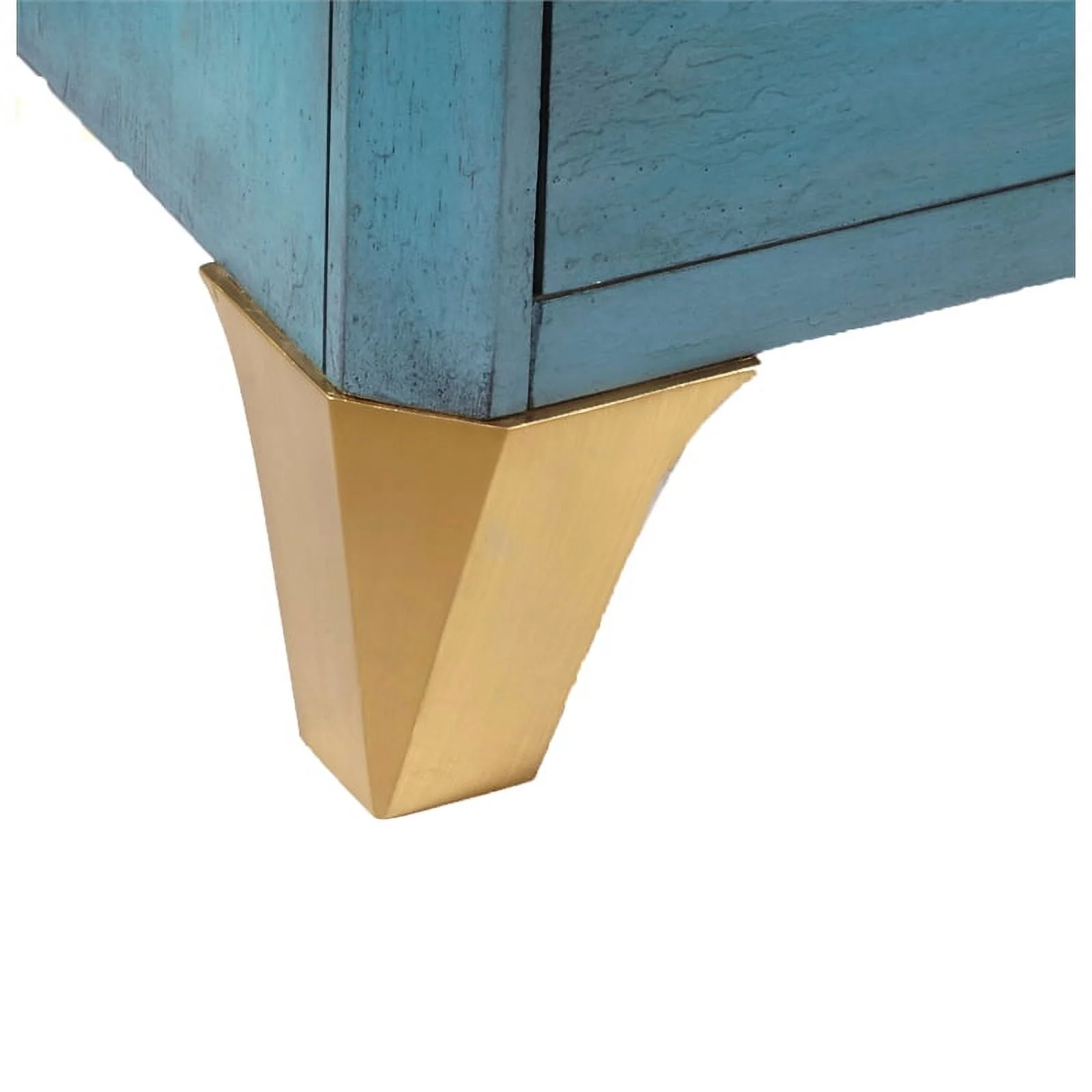 Wood Three Drawer Turquoise Blue Accent Chest By Pulaski Furniture