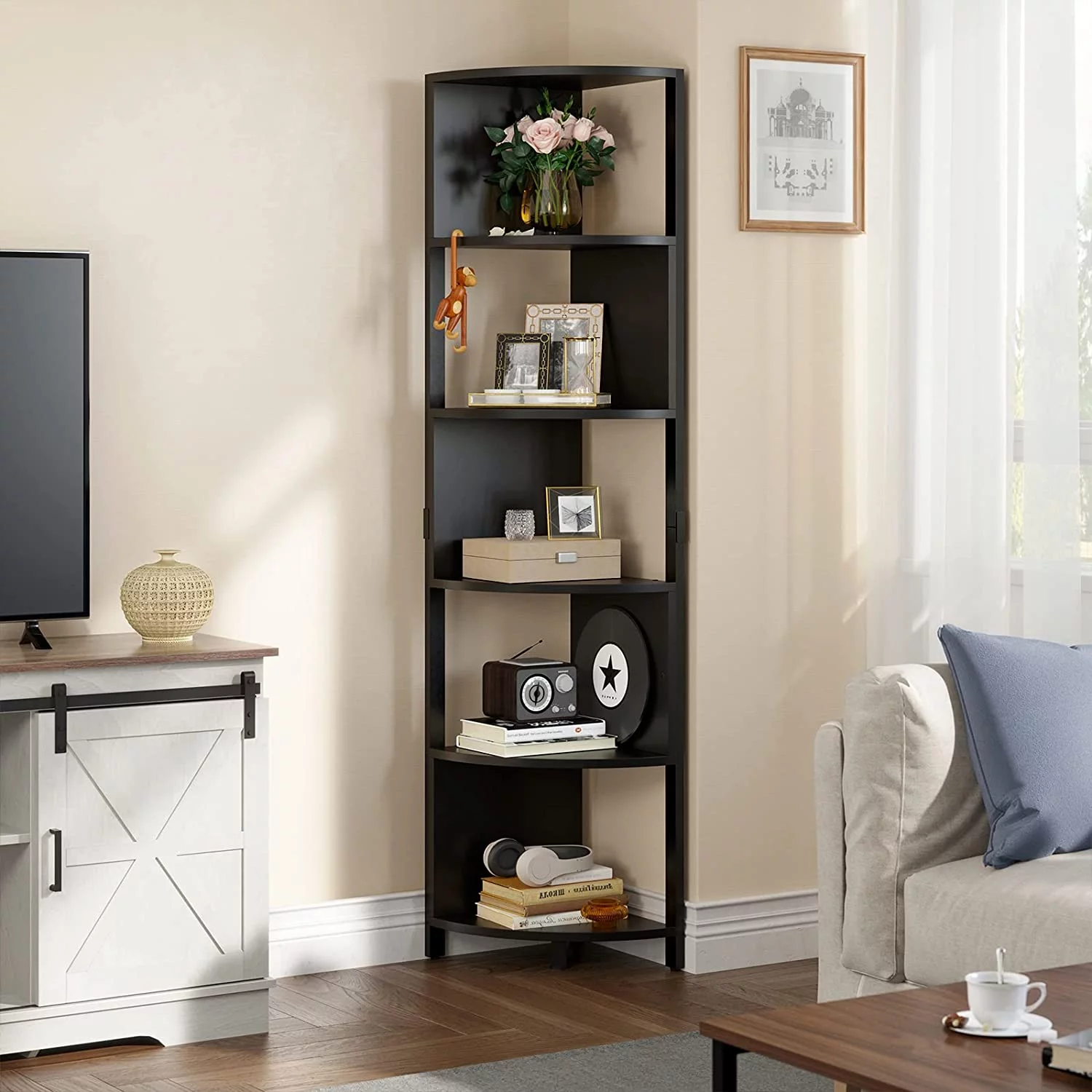 Dextrus 6-Tier Corner Shelf, 68.8