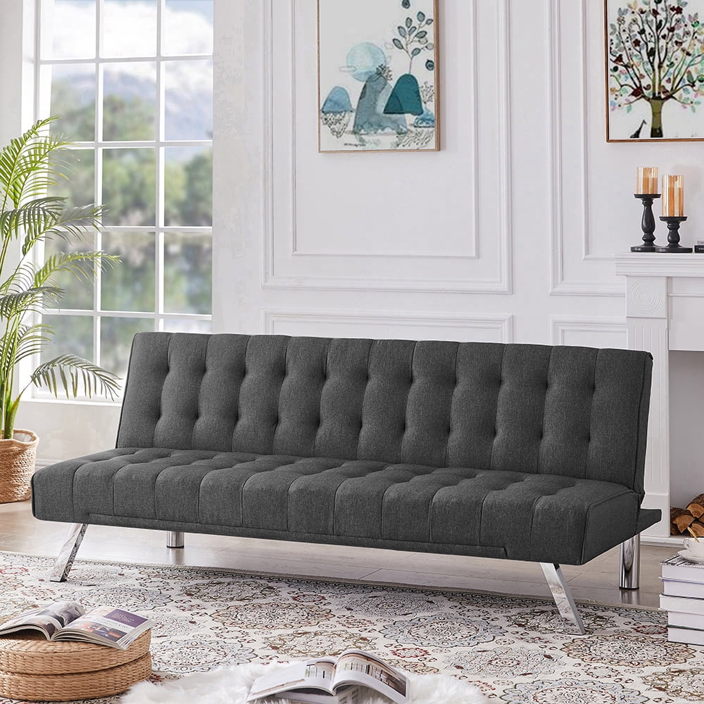 LANTRO JS Sofa Bed, Upholstered Convertible Folding Sleeper Recliner for Living Room