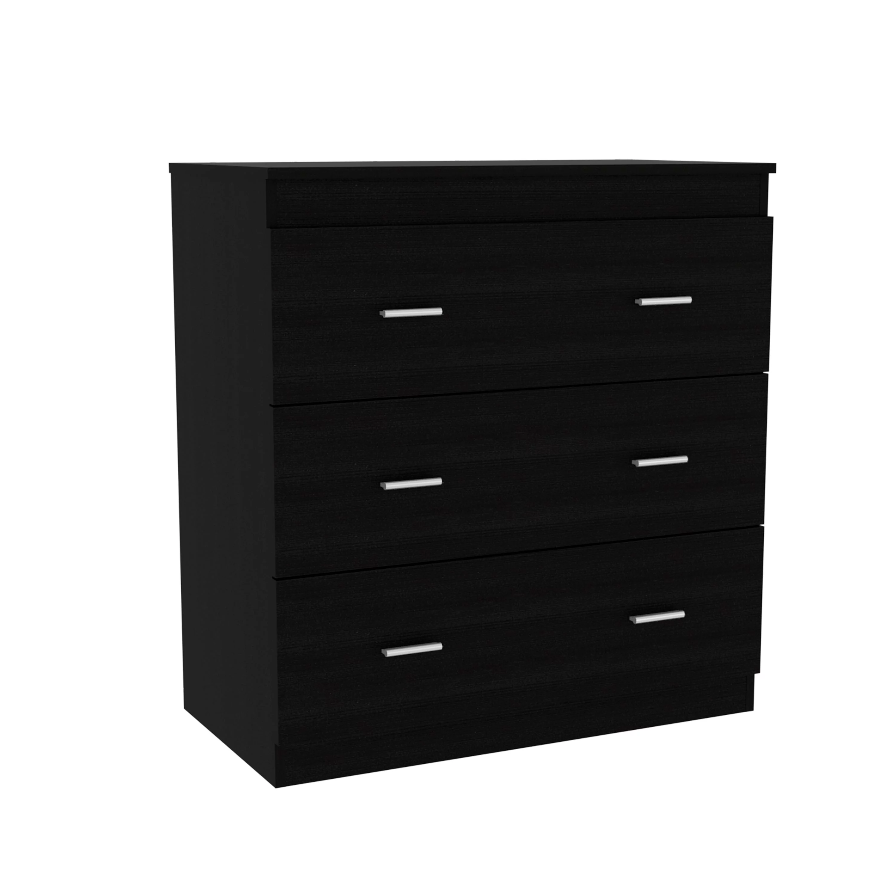 Depot Eshop CBED10 Kiana Bedroom Set, Black - 2 Piece