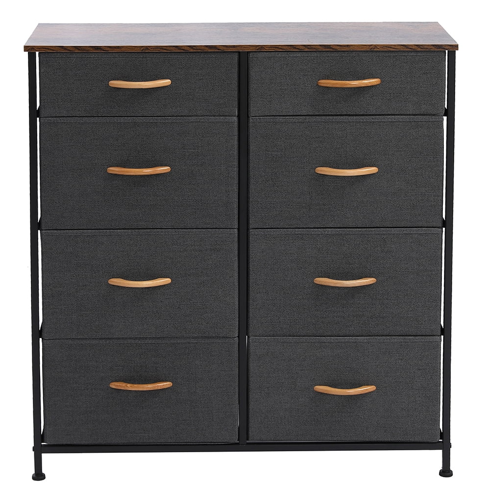 BMTBUY Vertical Furniture Storage Tower - Sturdy Steel Frame, Easy Pull Fabric Bins - Organizer Unit for Bedroom, Hallway, Entryway, Closets - 8 Drawers