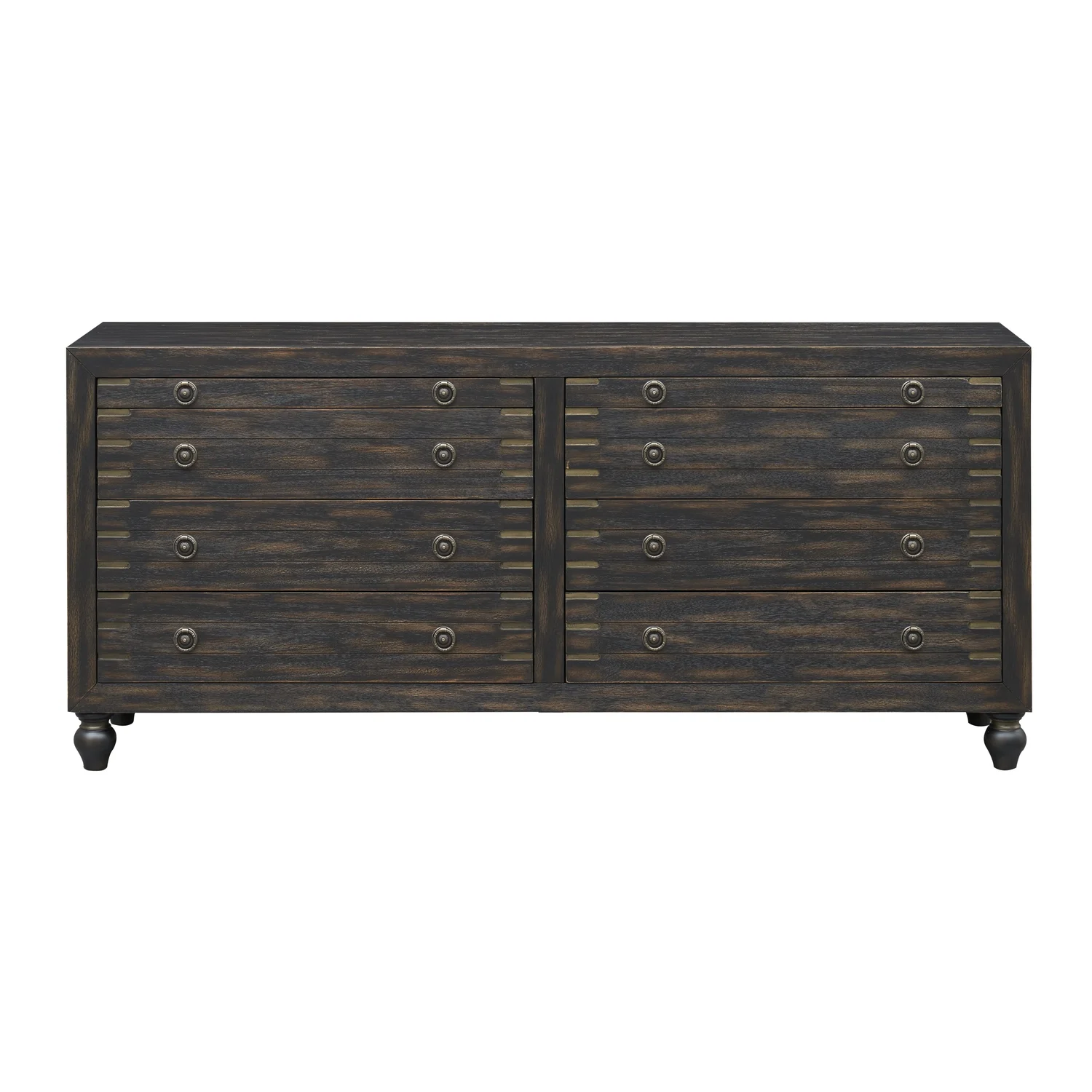 Coast to Coast Six Drawer Two Pullout Shelf Credenza