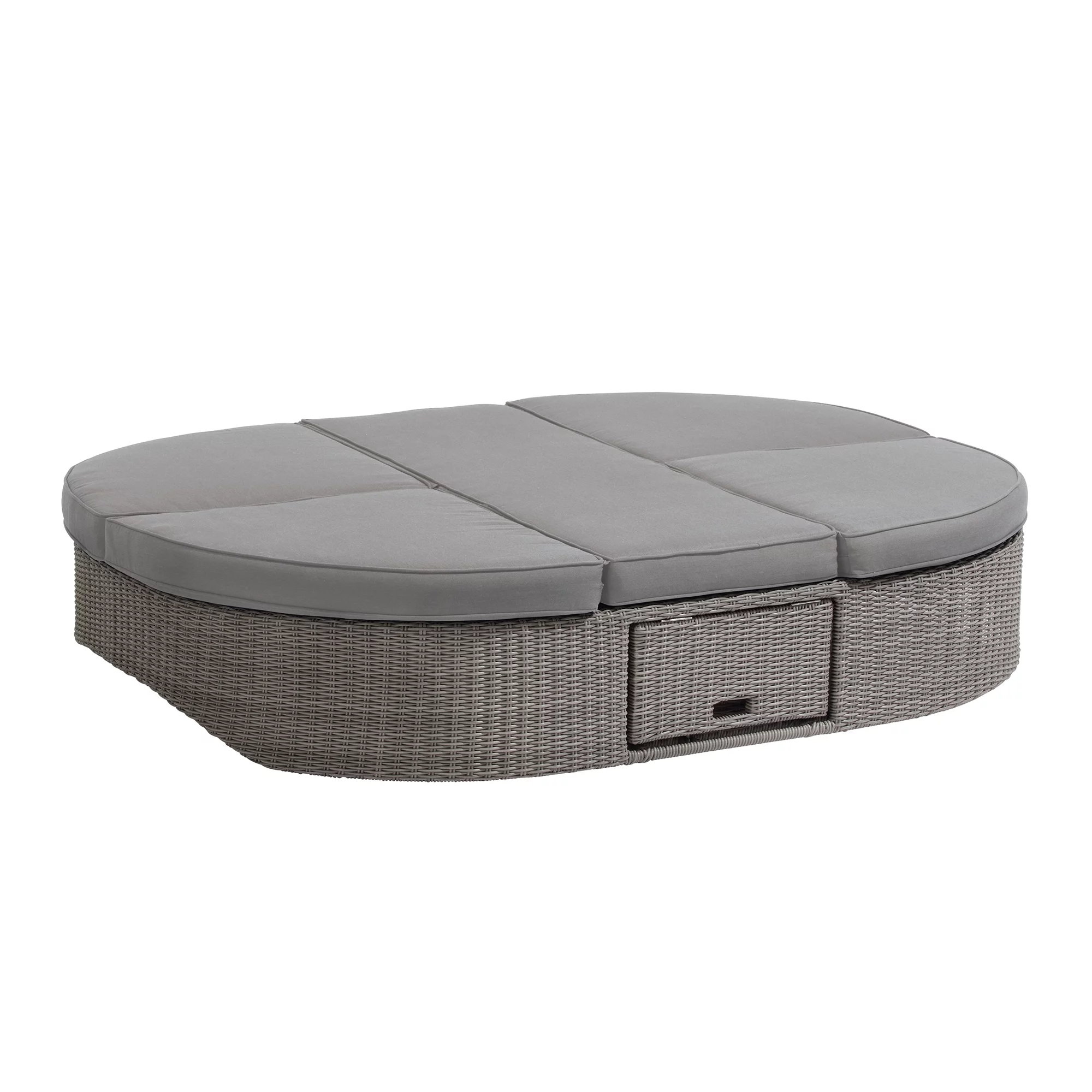 Ove Decors Sandra Wicker Grey Daybed