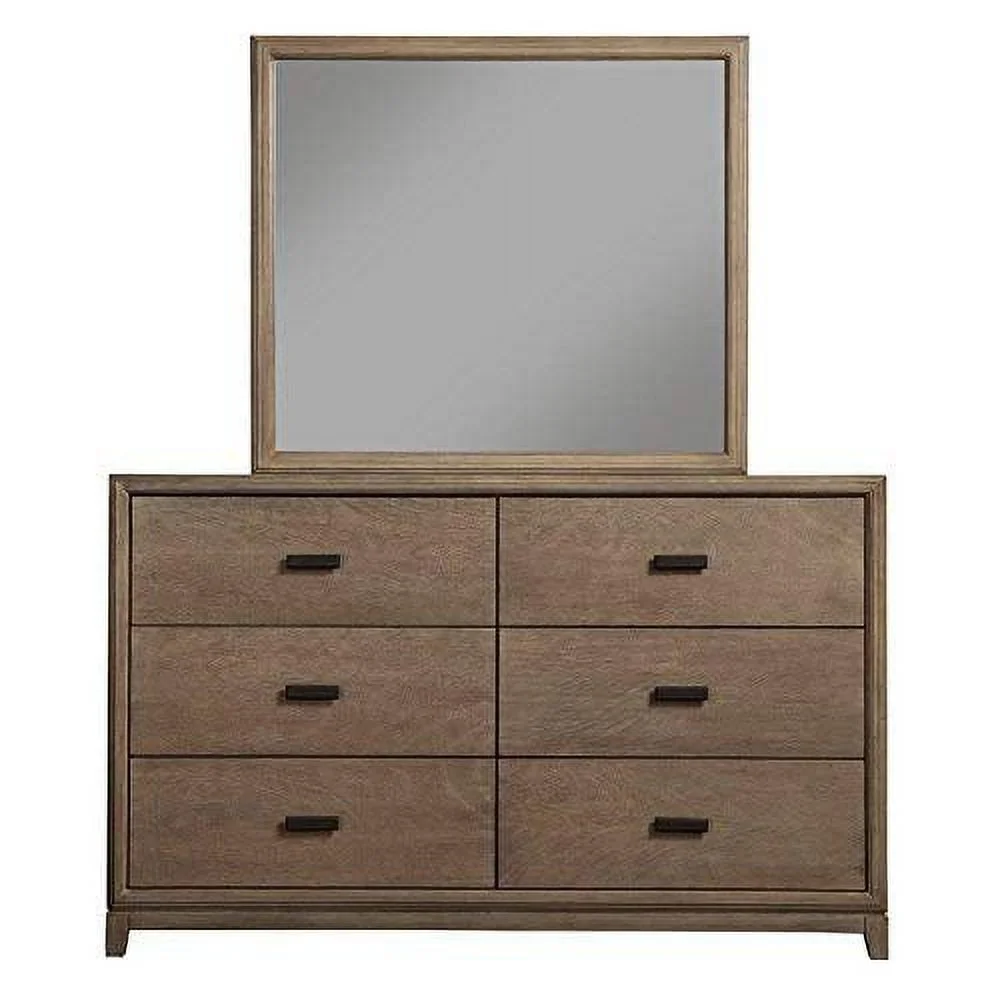 Alpine Furniture Camilla Mirror, Antique Grey
