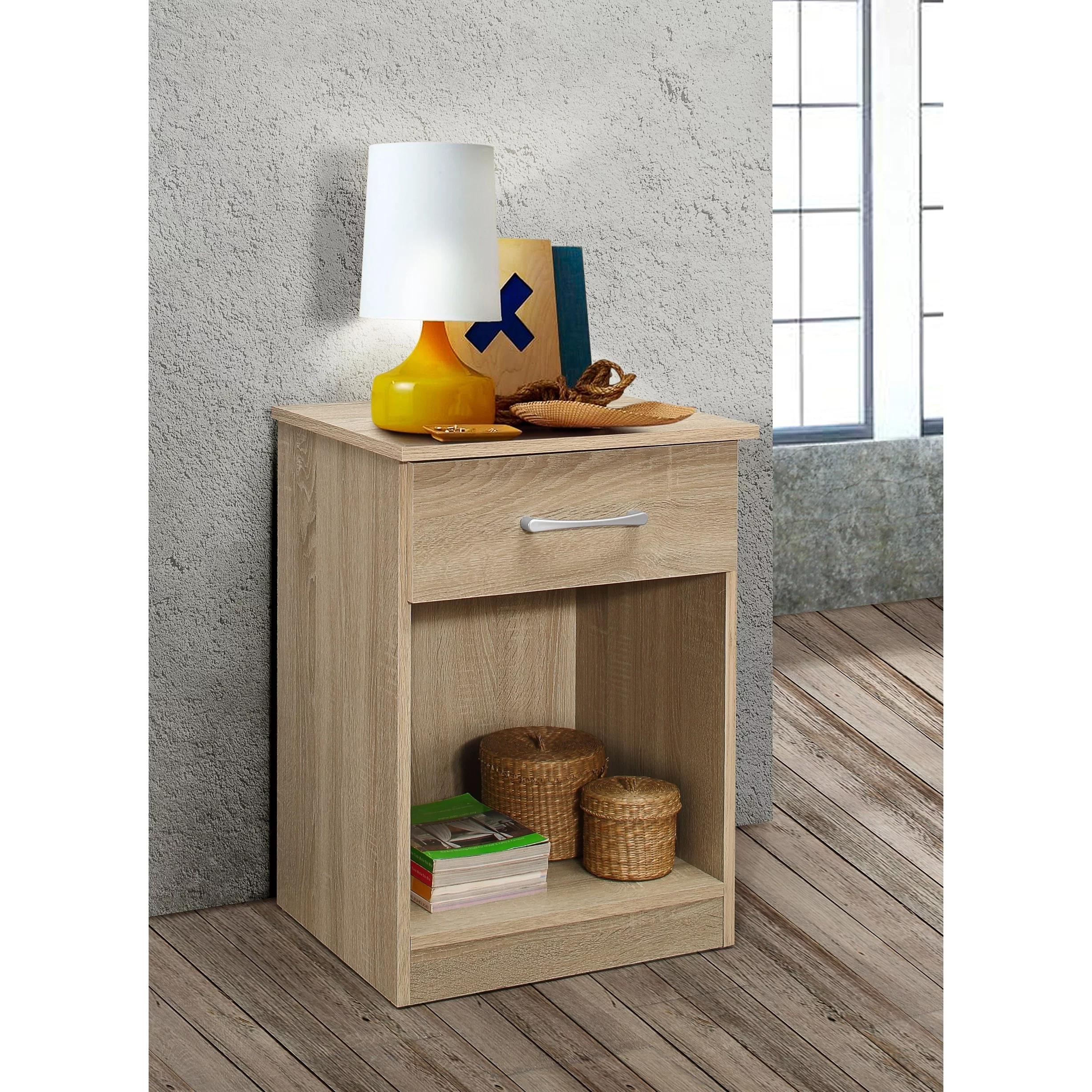 LYKE Home RTA Nightstand , Sandle Wood
