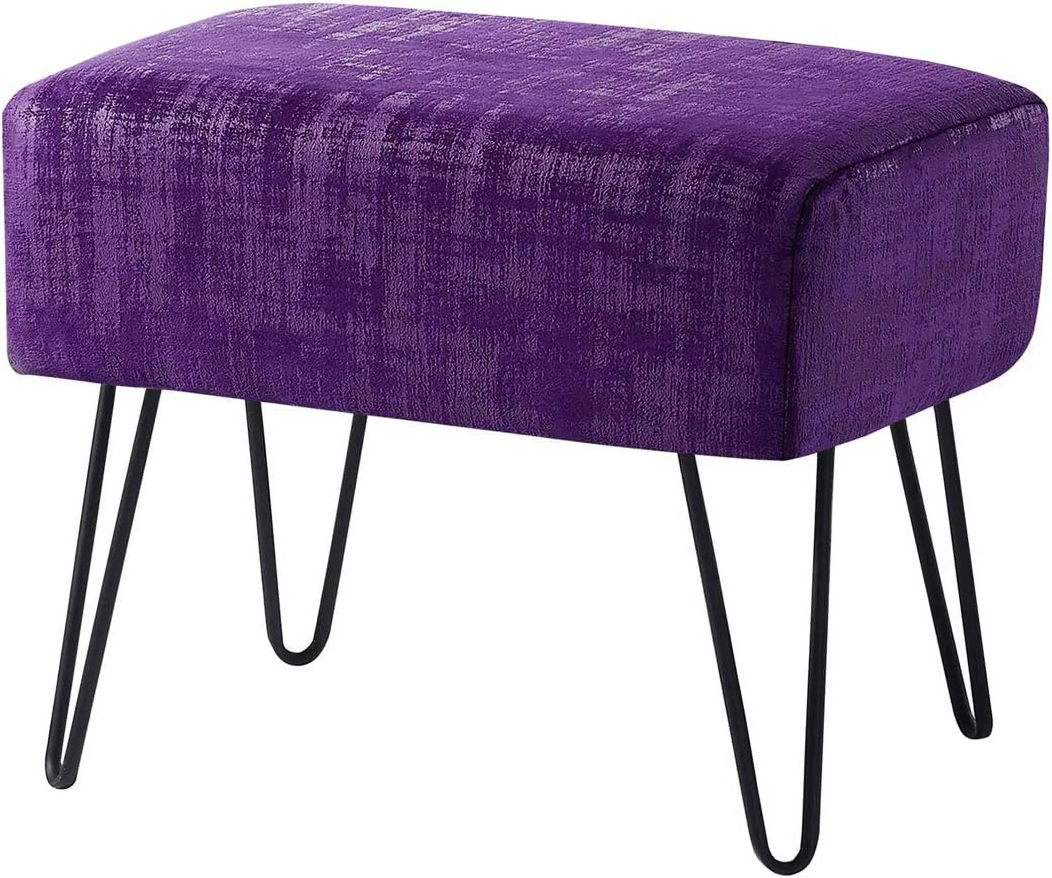 Textured Velvet Ottoman, 19