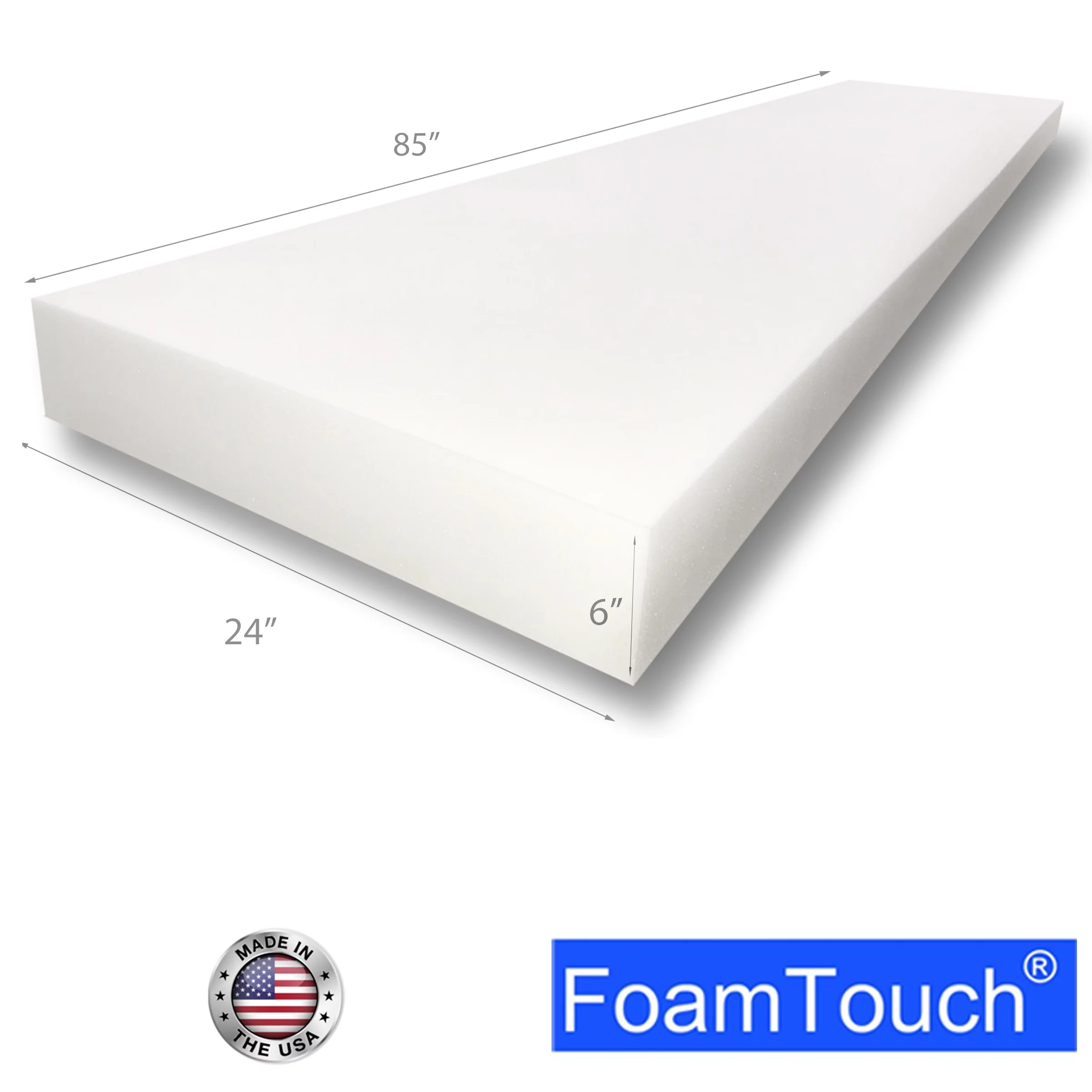 FoamTouch Upholstery Foam Cushion High Density 6