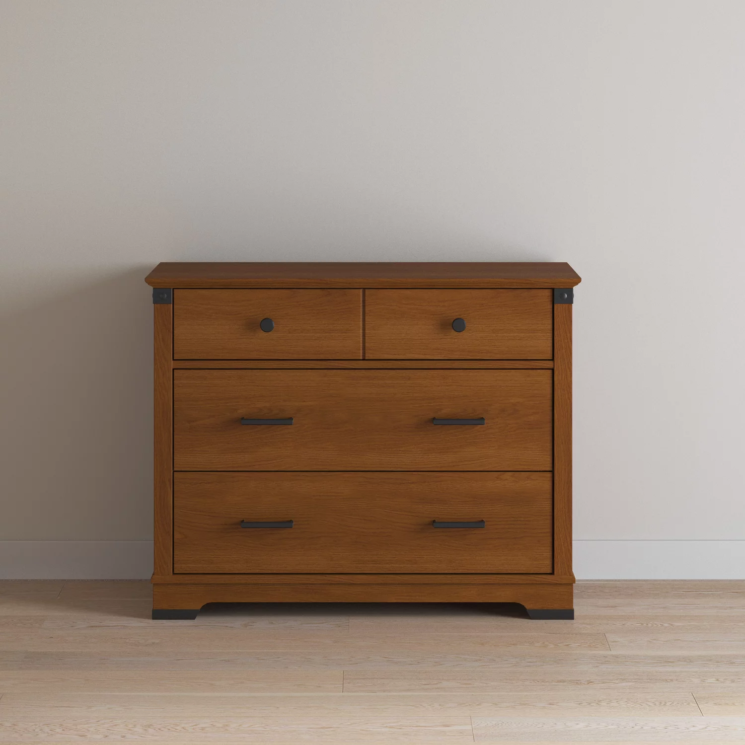 Redmond 3 Drawer Dresser, Coach Cherry