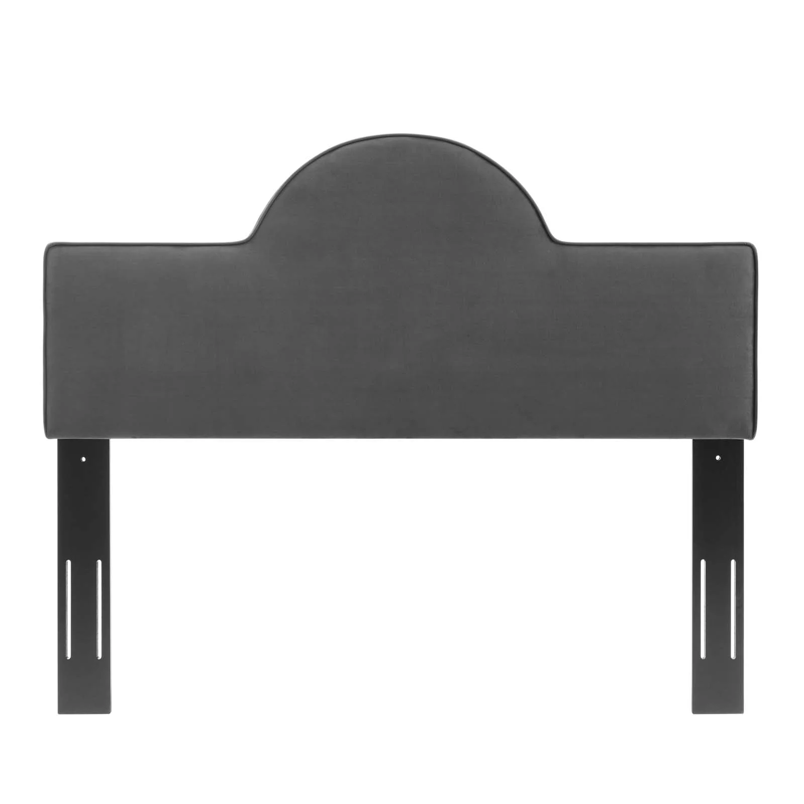 Headboard, King Size, Velvet, Dark Grey Gray, Modern Contemporary Urban Design, Bedroom Master Guest Suite