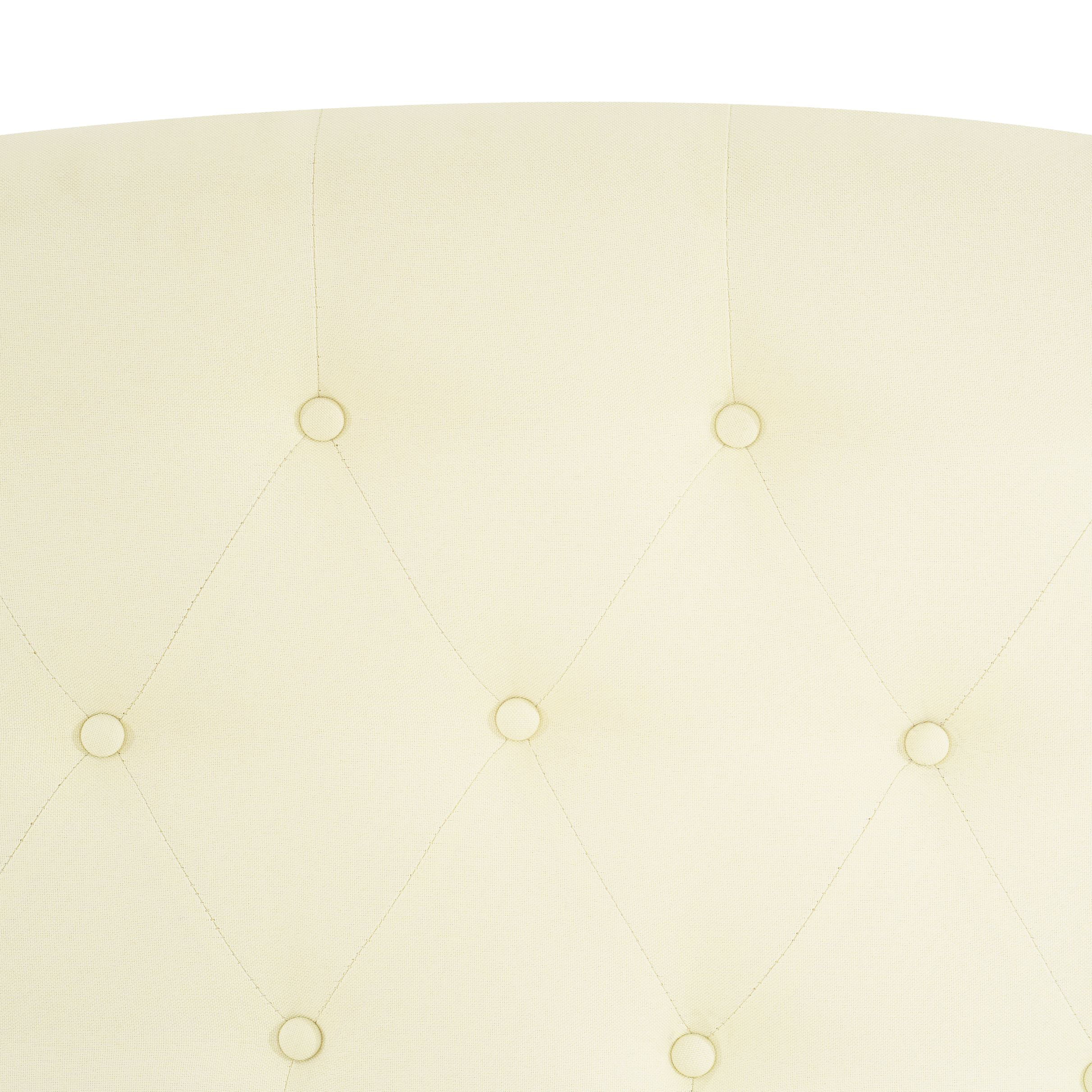 Cassandra Headboards for Queen Size Bed, Upholstered Button Tufted Bed Headboard, 12 Adjustable Positions Queen Headboard Only, Wall Mounted Headboard, Bed Backboard Linen Fabric Head Board Cream