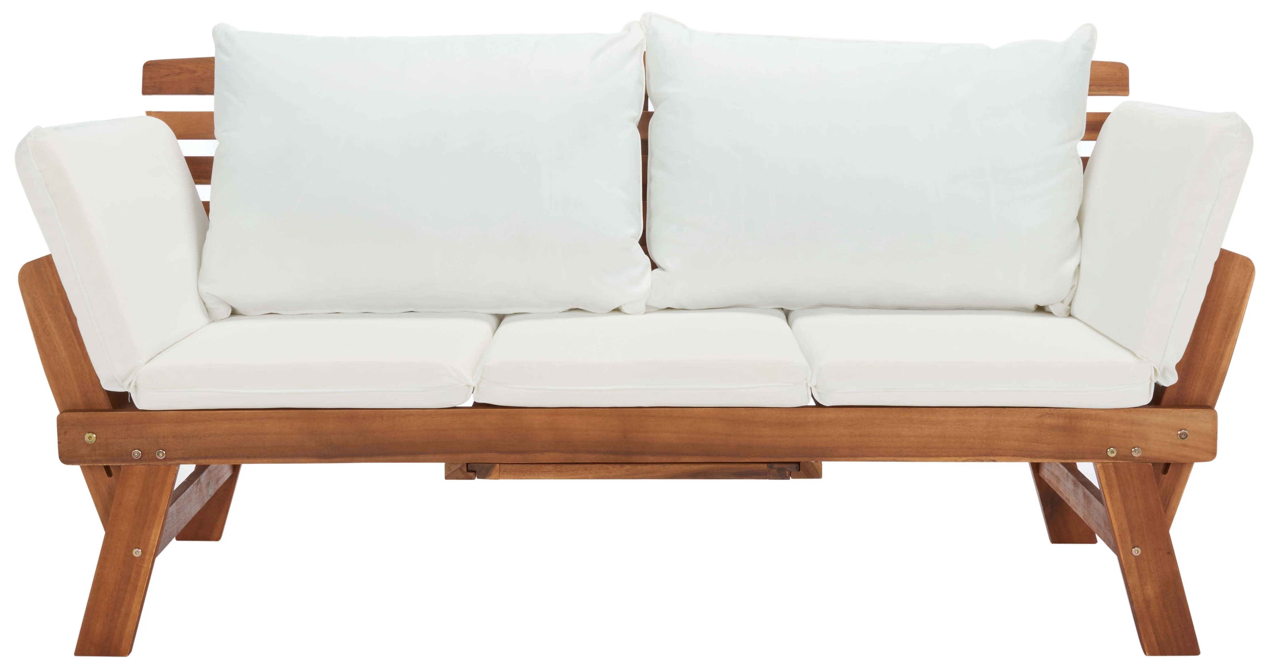 SAFAVIEH Emely Outdoor Patio Daybed, Natural/Beige