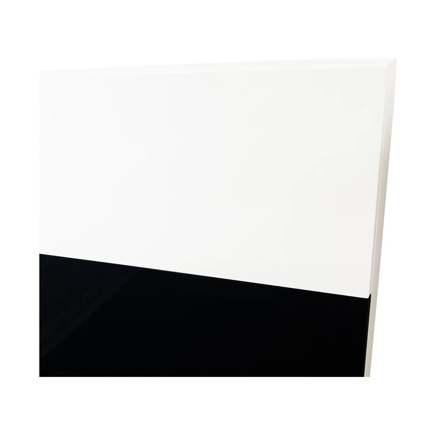 Best Master Bahamas Poplar Wood California King Platform Bed in Black/White