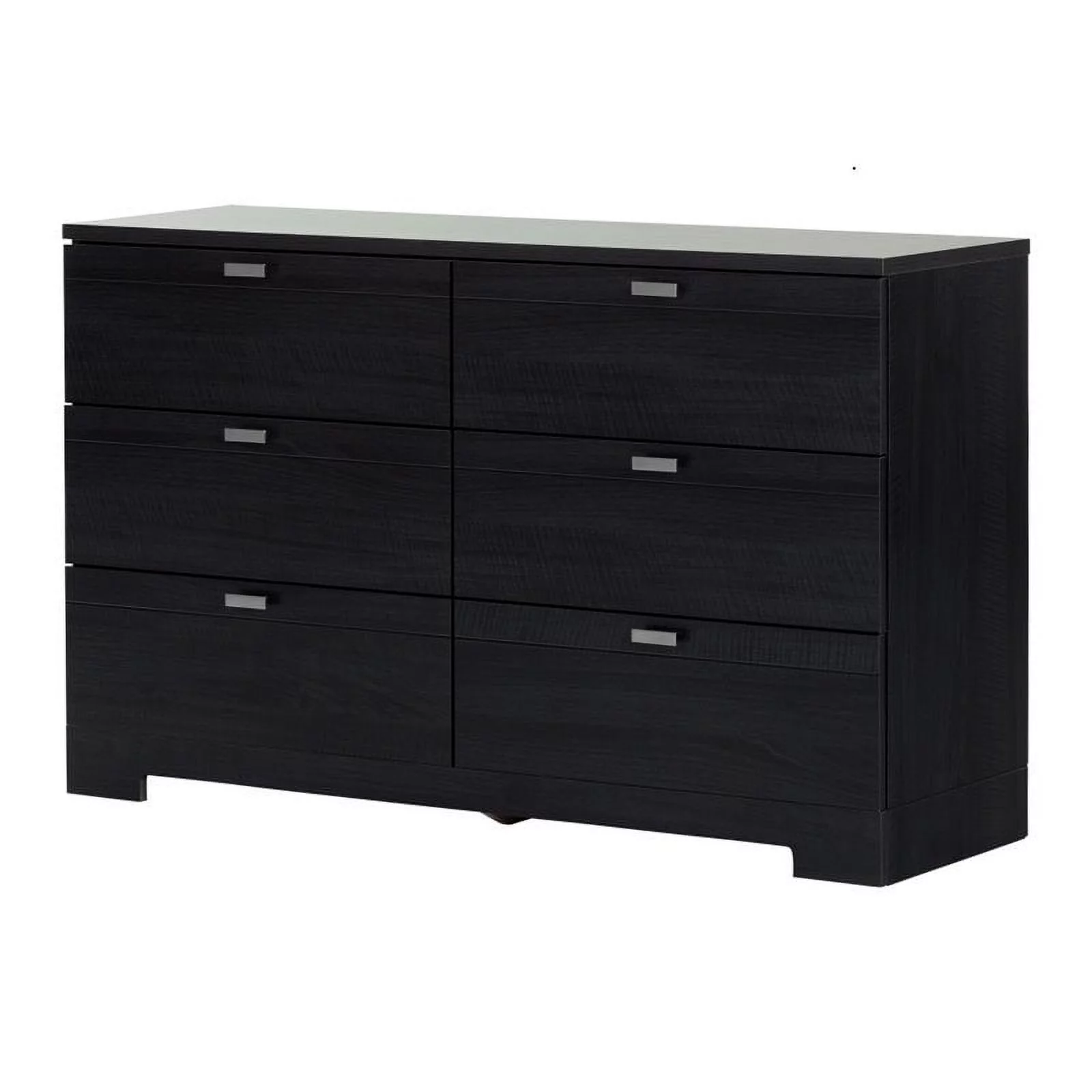 Rosebery Kids Contemporary 6 Drawer Dresser in Black Onyx