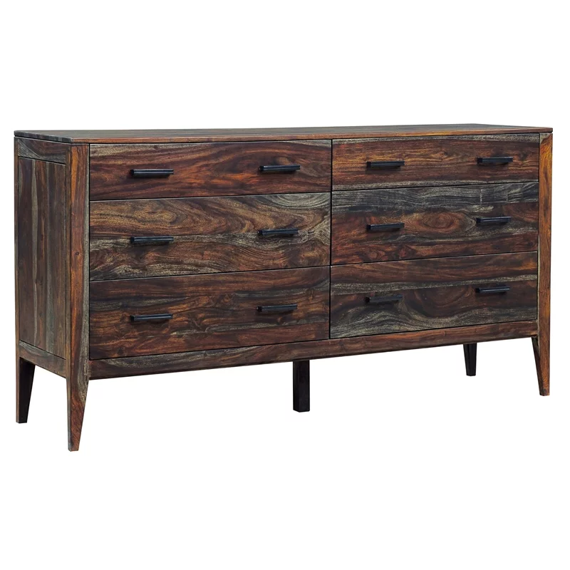 Porter Designs Fall River Solid Sheesham Wood Dresser - Brown