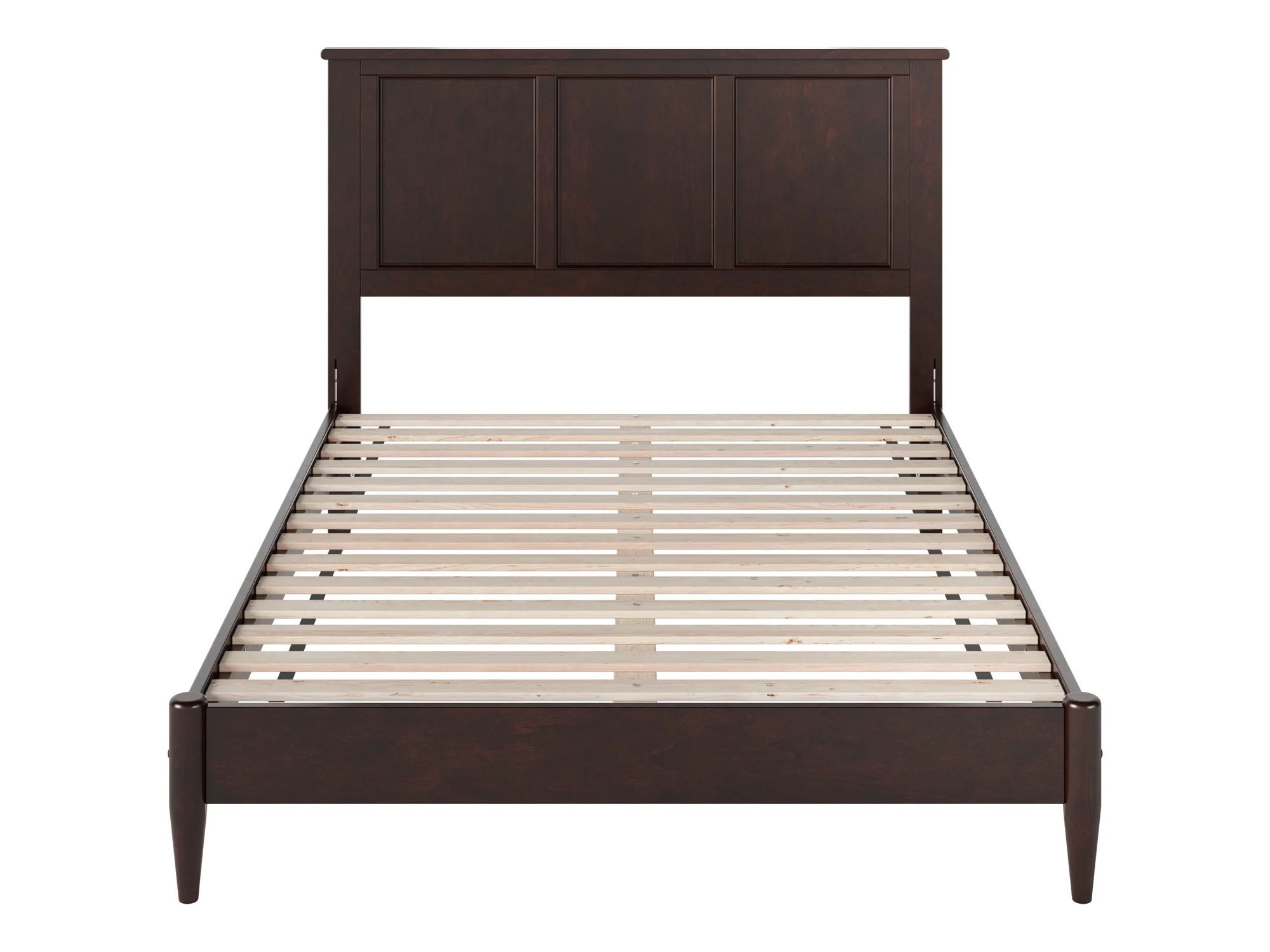 AFI Charlotte Full Solid Wood Low Profile Platform Bed, Espresso