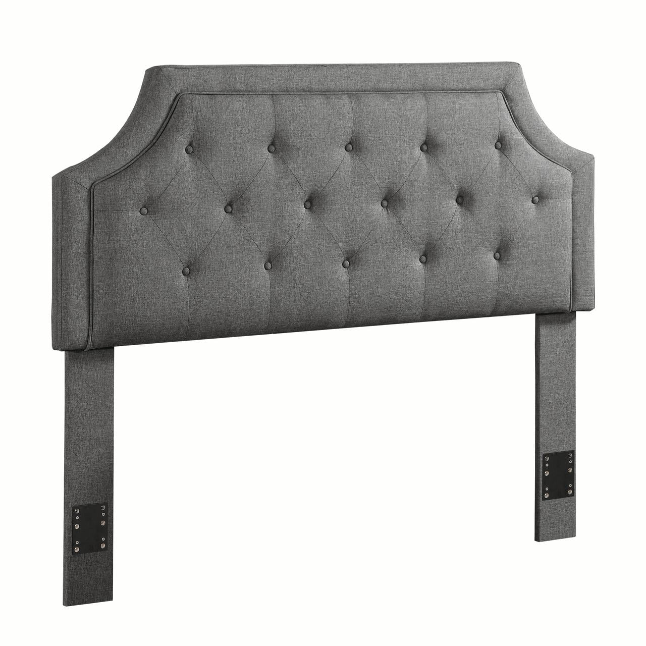 Rutherford Queen and Full Tufted Upholstered Headboard Grey