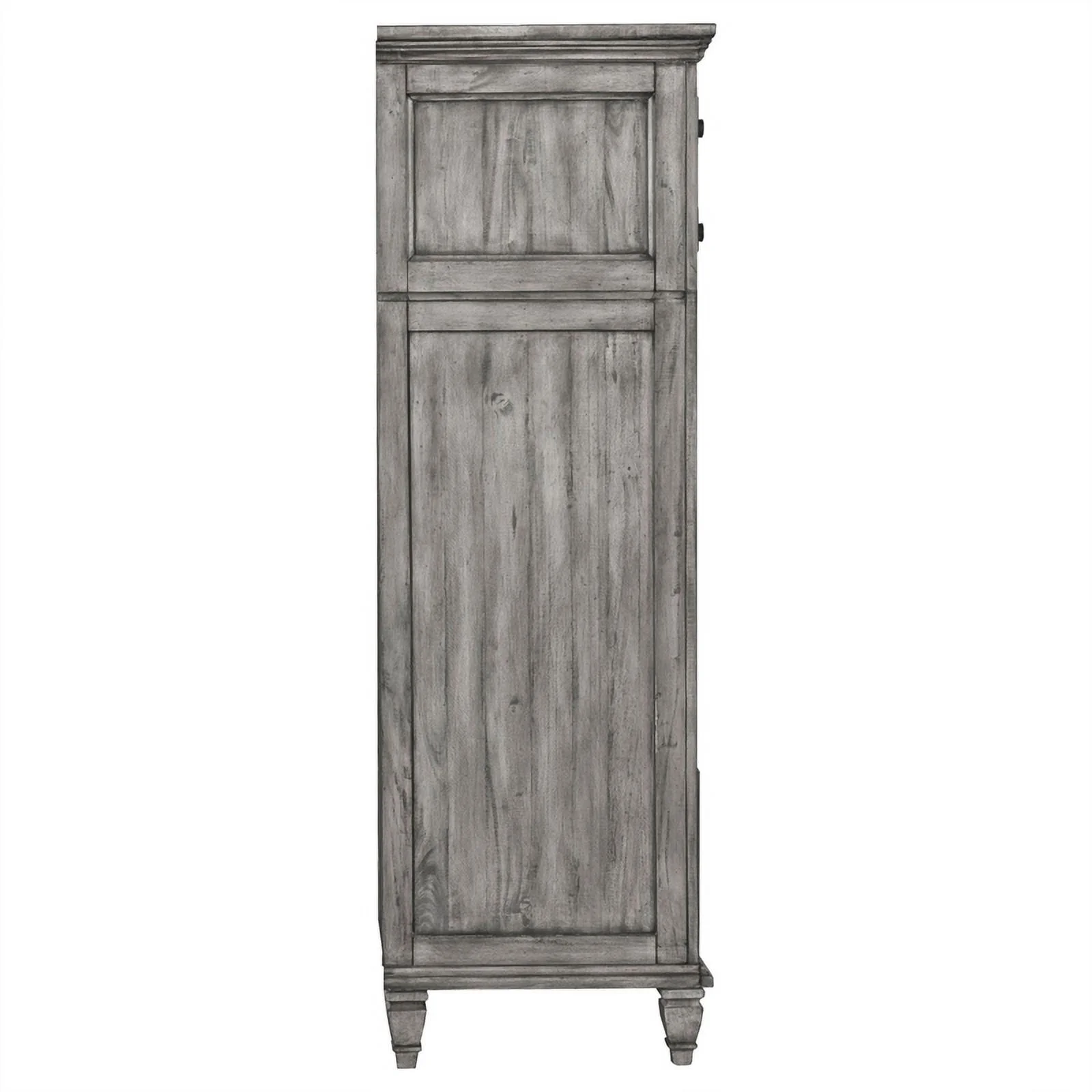 Pemberly Row 6-Drawer Rectangular Traditional Wood Chest in Gray