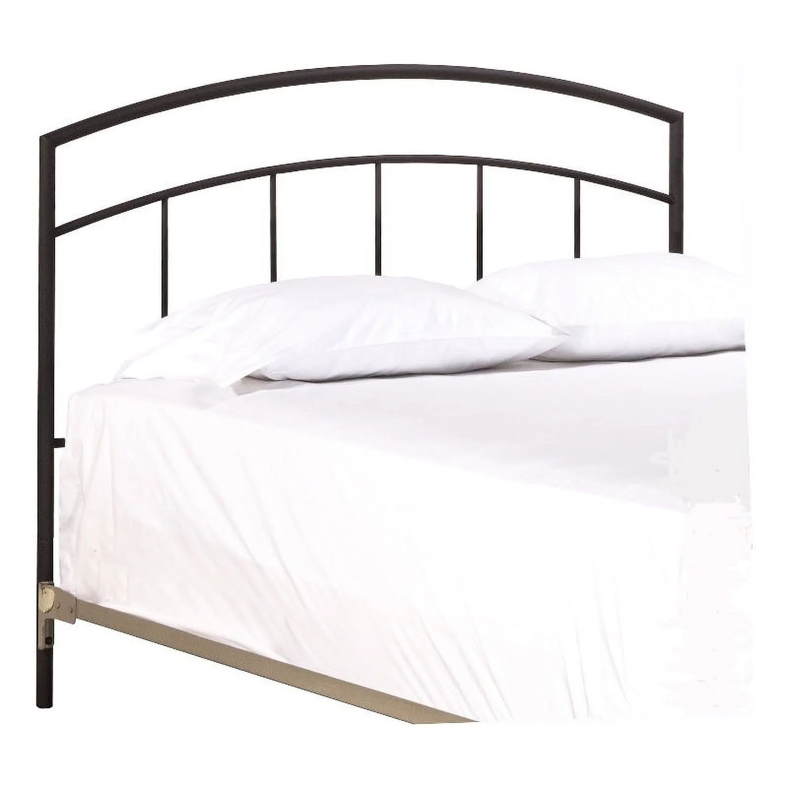 Kingfisher Lanes King Size Metal Spindle Headboard in Textured Black