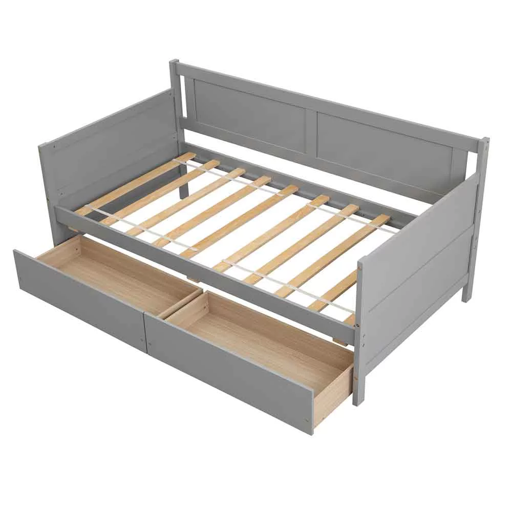 Modern Style Sofa Bed Twin Size Daybed with 2 Drawers