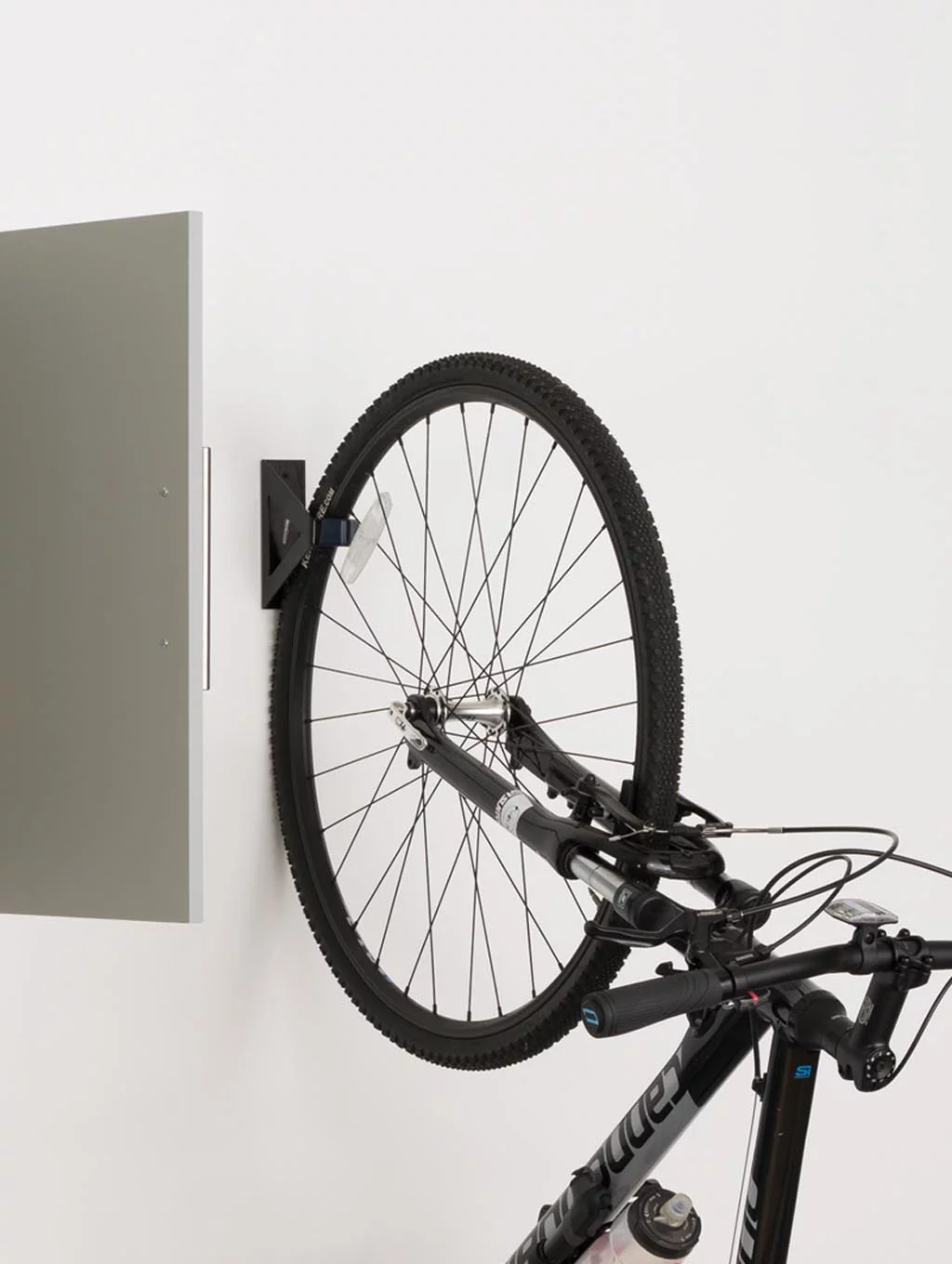 Prepac HangUps 3-Drawer Base Storage Cabinet in Light Grey Laminate