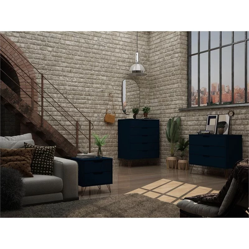 Rockefeller 3-Piece Dresser and Nightstand Set