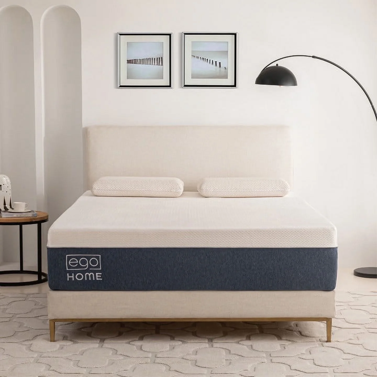 MLILY Ego Home 14 inch Cooling Gel Memory Foam Mattress, Cal King Mattress in a Box, Medium