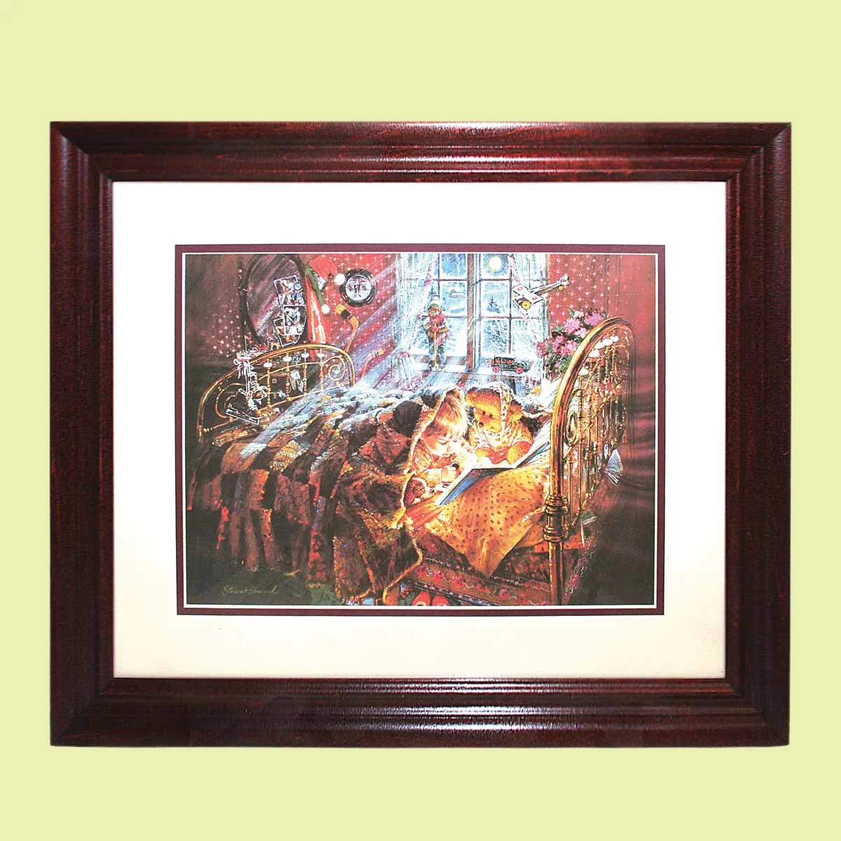 Framed Print Childs Joy Bedtime Story Cherry Frame | Renovator's Supply